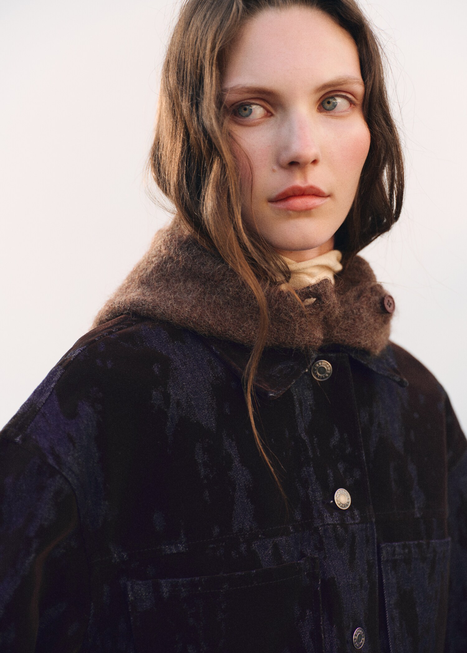 Cagoule maille boutons - Plan général