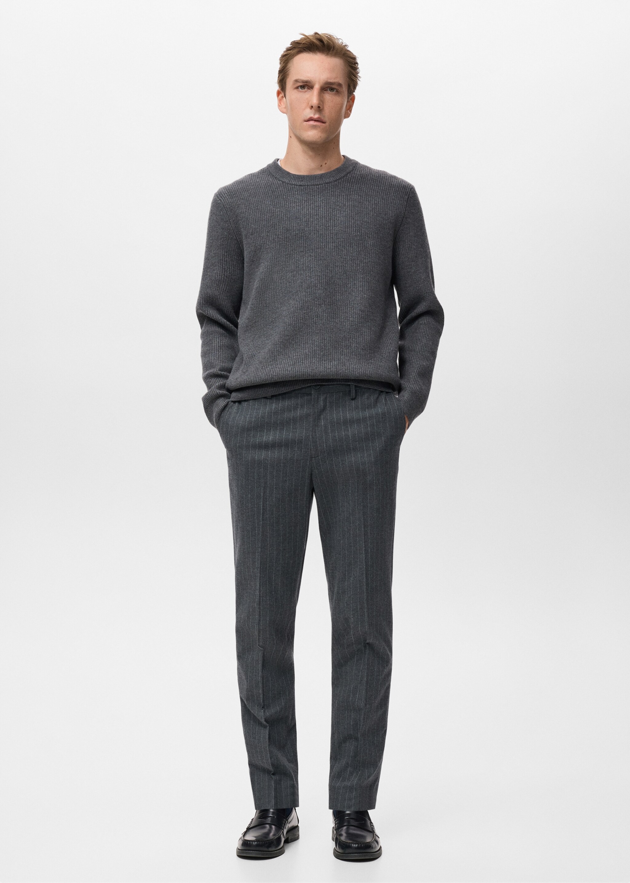 Trousers brest - General plane, Medium Heather Grey. Ref: 17047885-00.