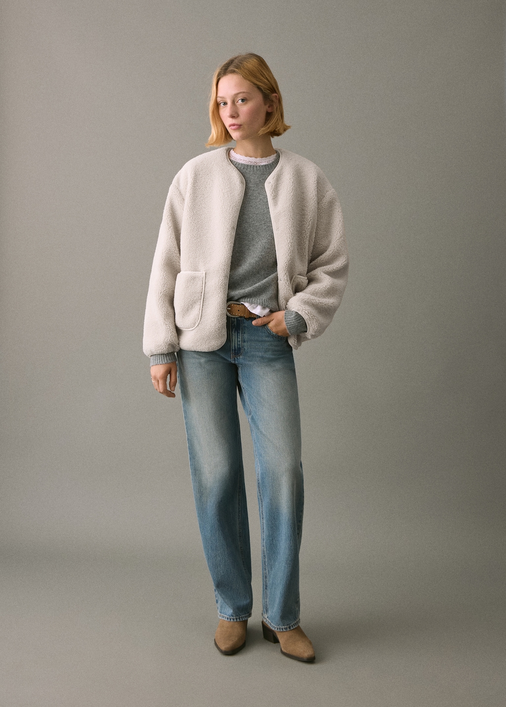 Shearling-effect jacket