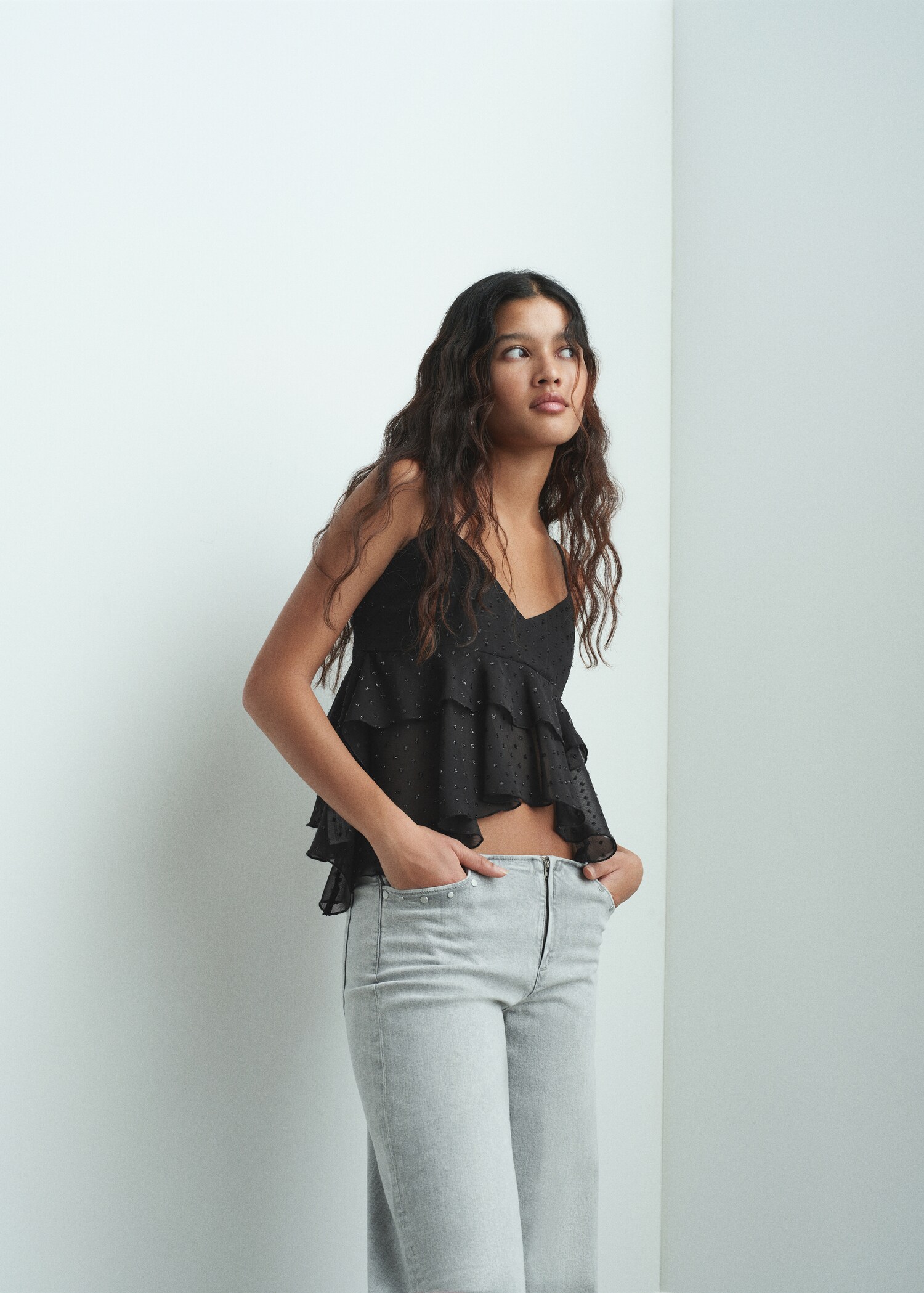 Ruffled plumeti top - General plane
