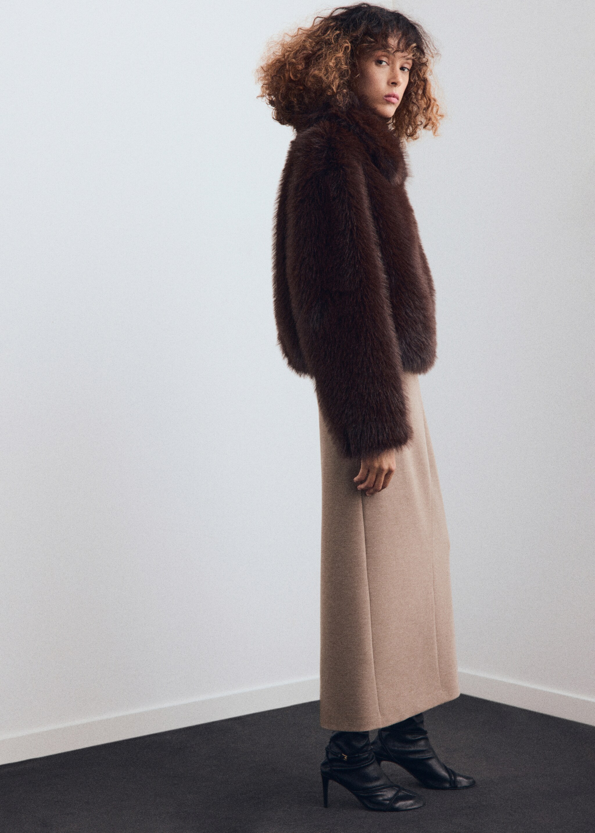 Suit pencil skirt - General plane, Brown. Ref: 17048291-00.