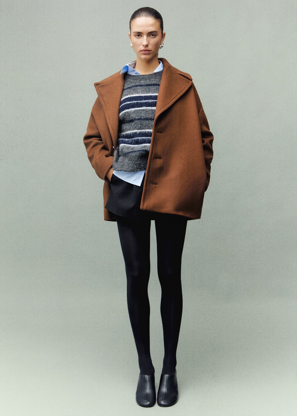 Mango Manteco wool coat with lapels