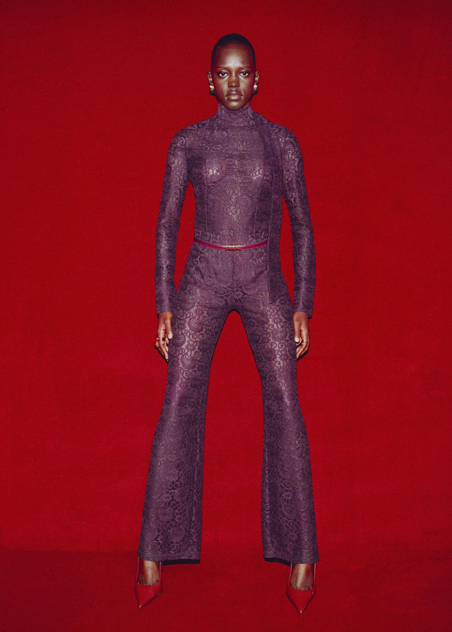 Pantalon droit dentelle - Plan général