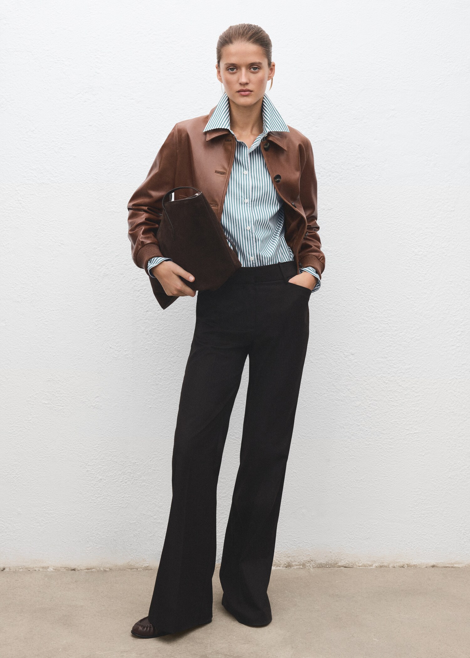 Oversize striped shirt - General plane