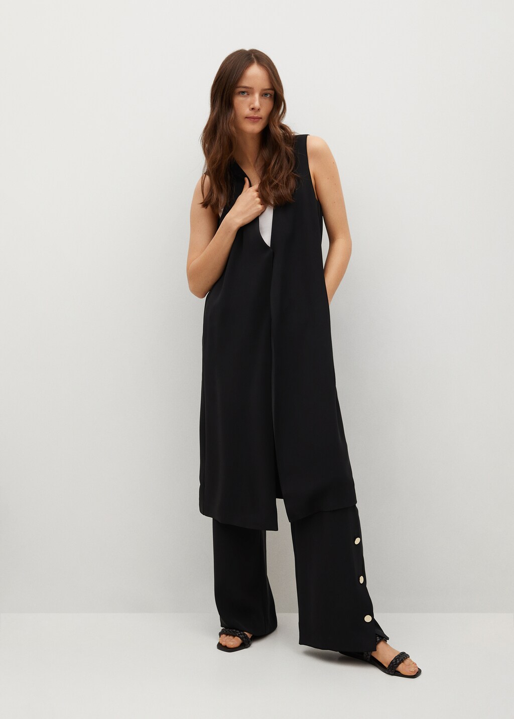 Gilet fluide long new arrivals