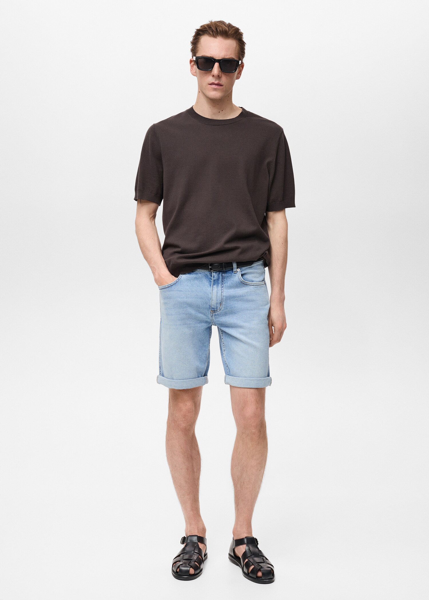Bermudas vaqueras slim fit - Plano general