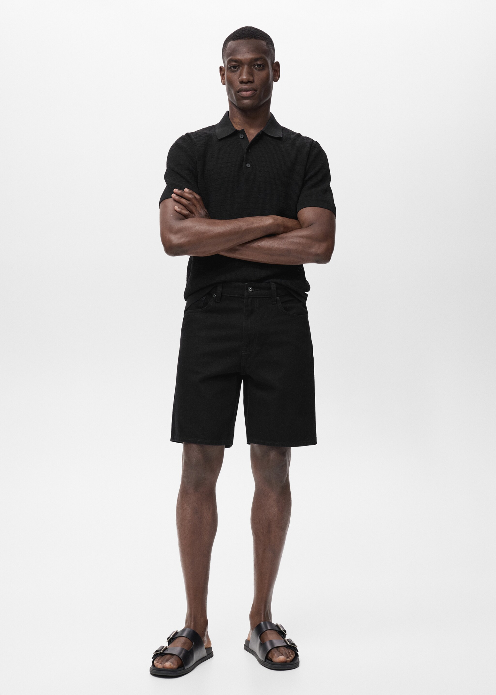 Denimbermudas regular fit - Allmän bild