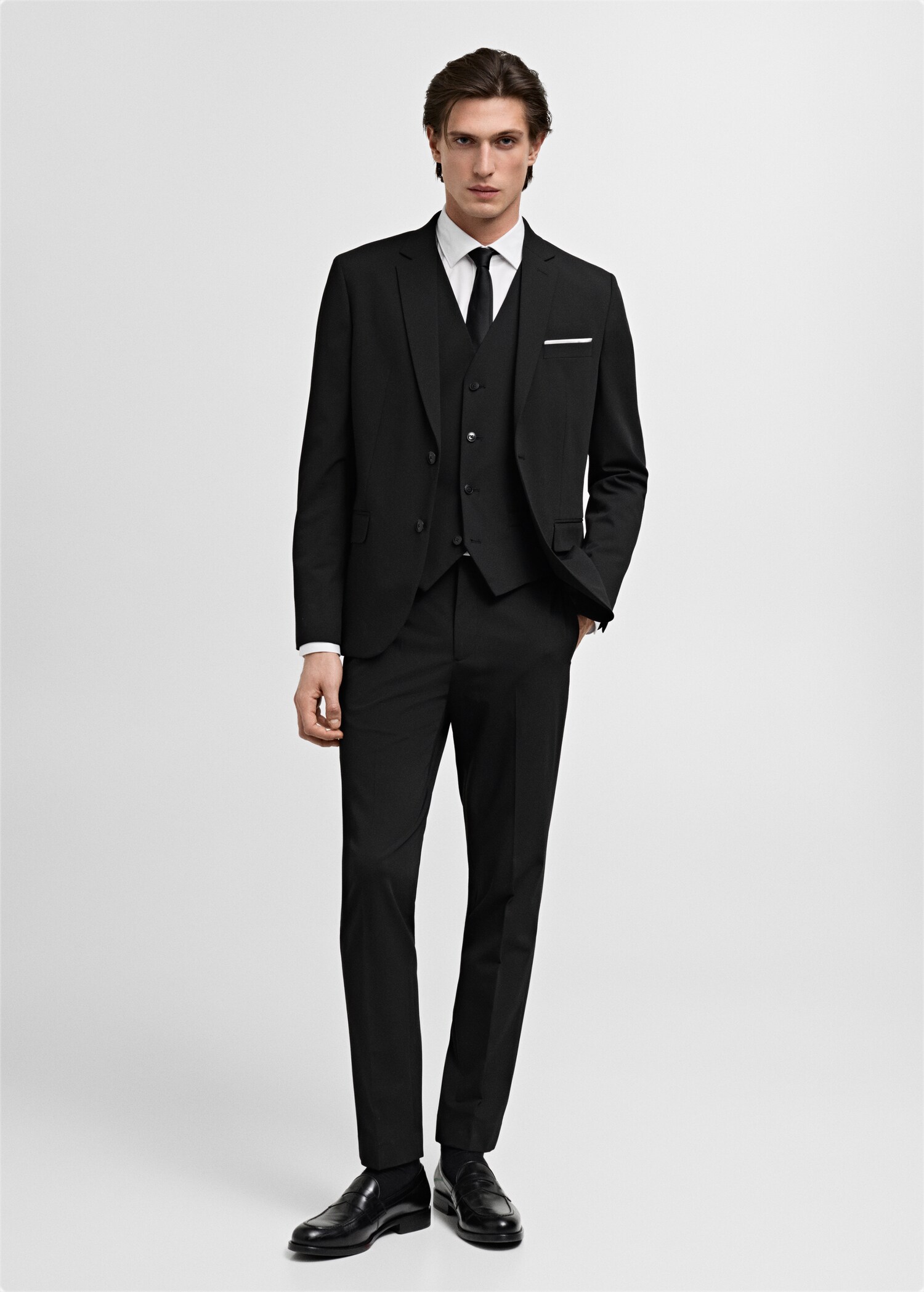Paris super slim-fit suit vest - General plane