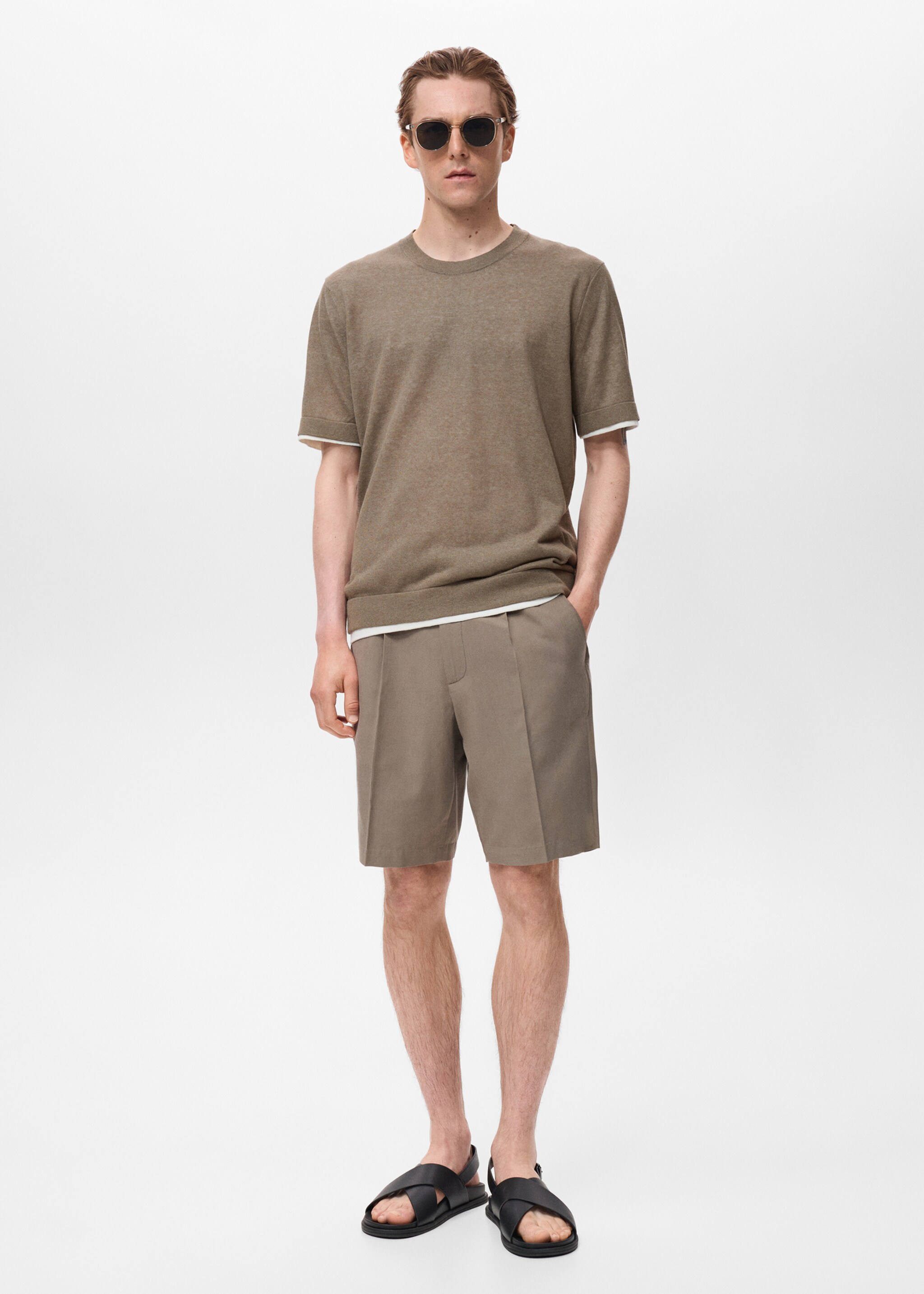 Camiseta combinada algodón - Plano general