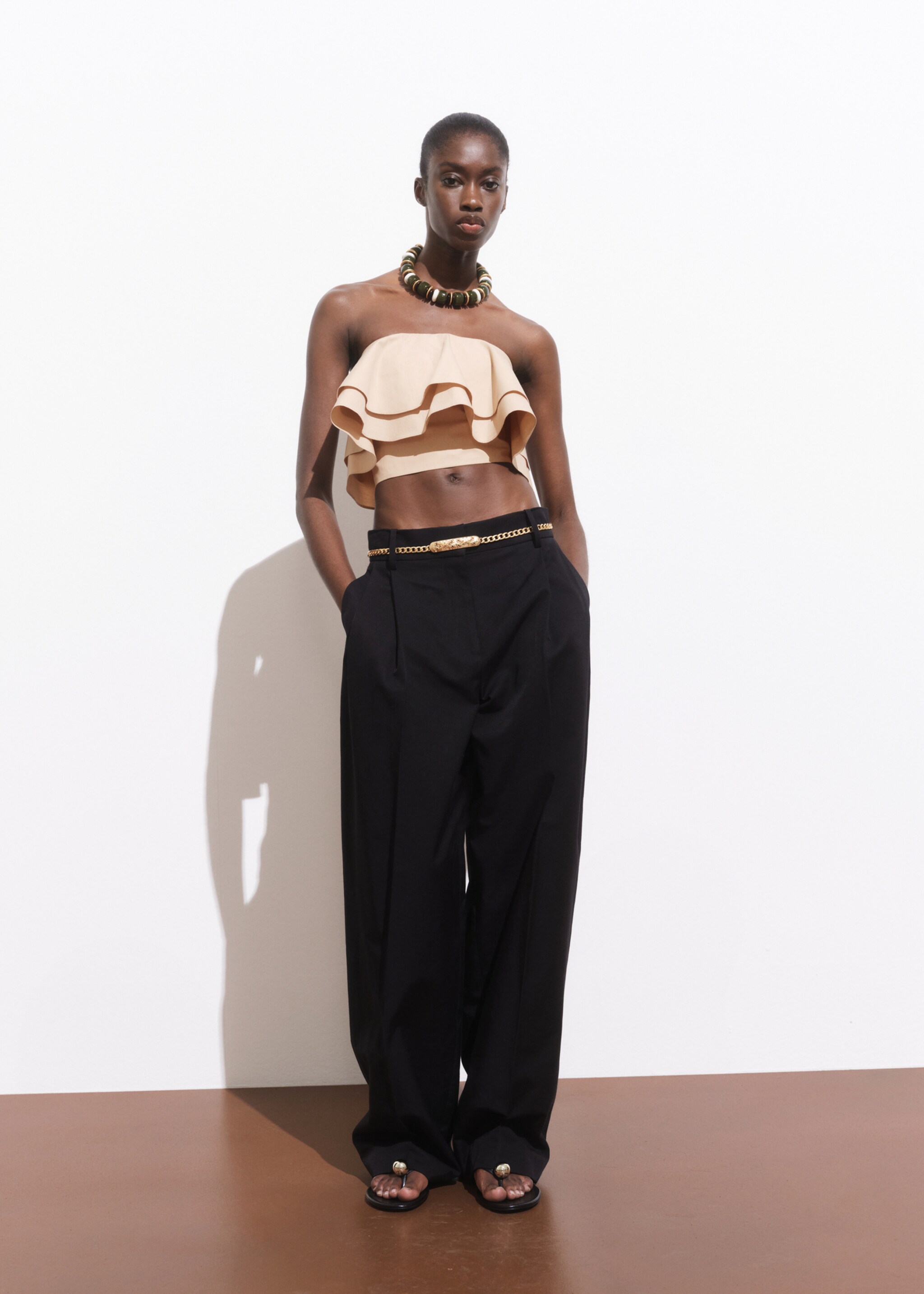 Haut bustier à volants - Plan général