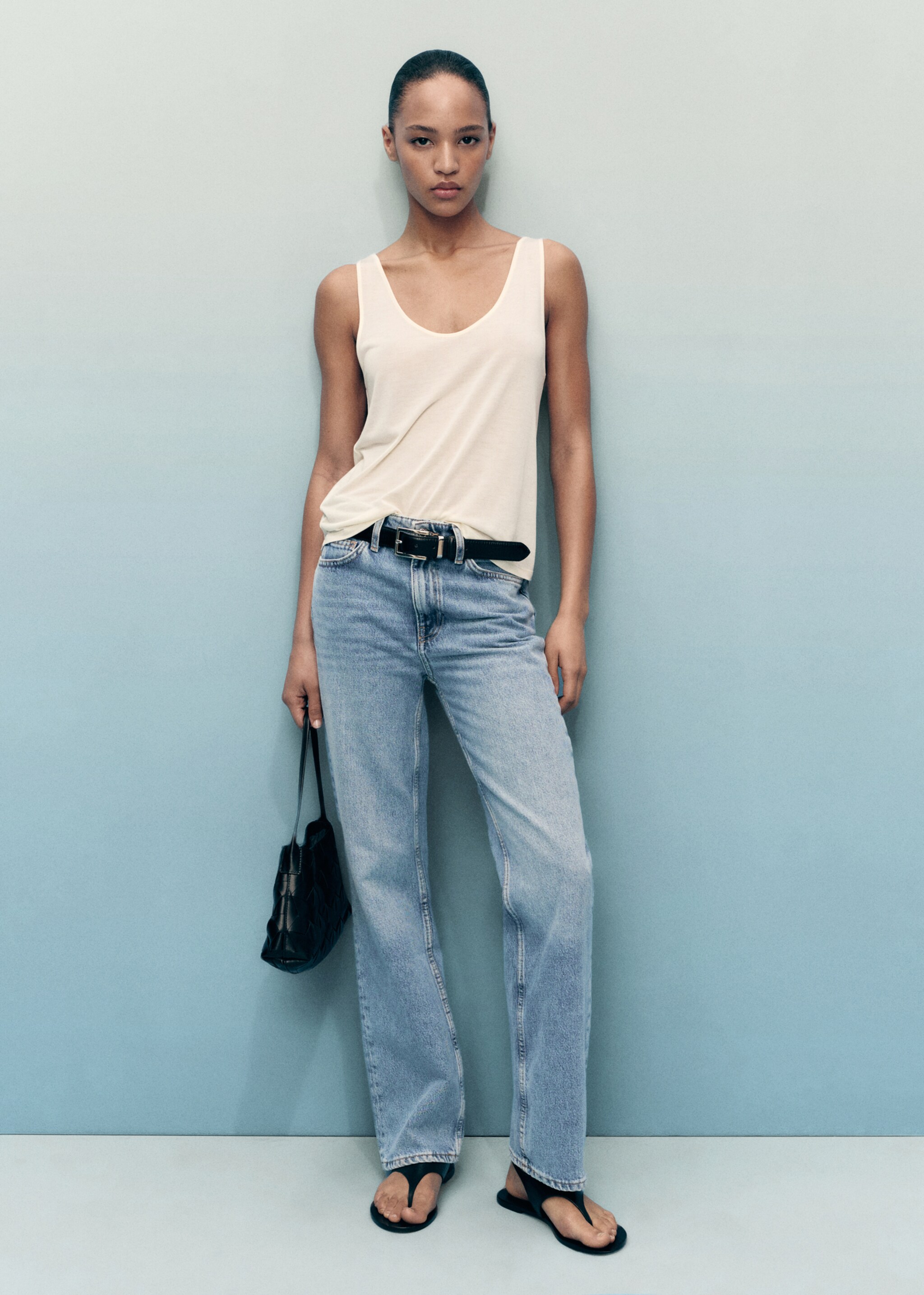 Matilda medium-rise straight-fit jeans - General plane