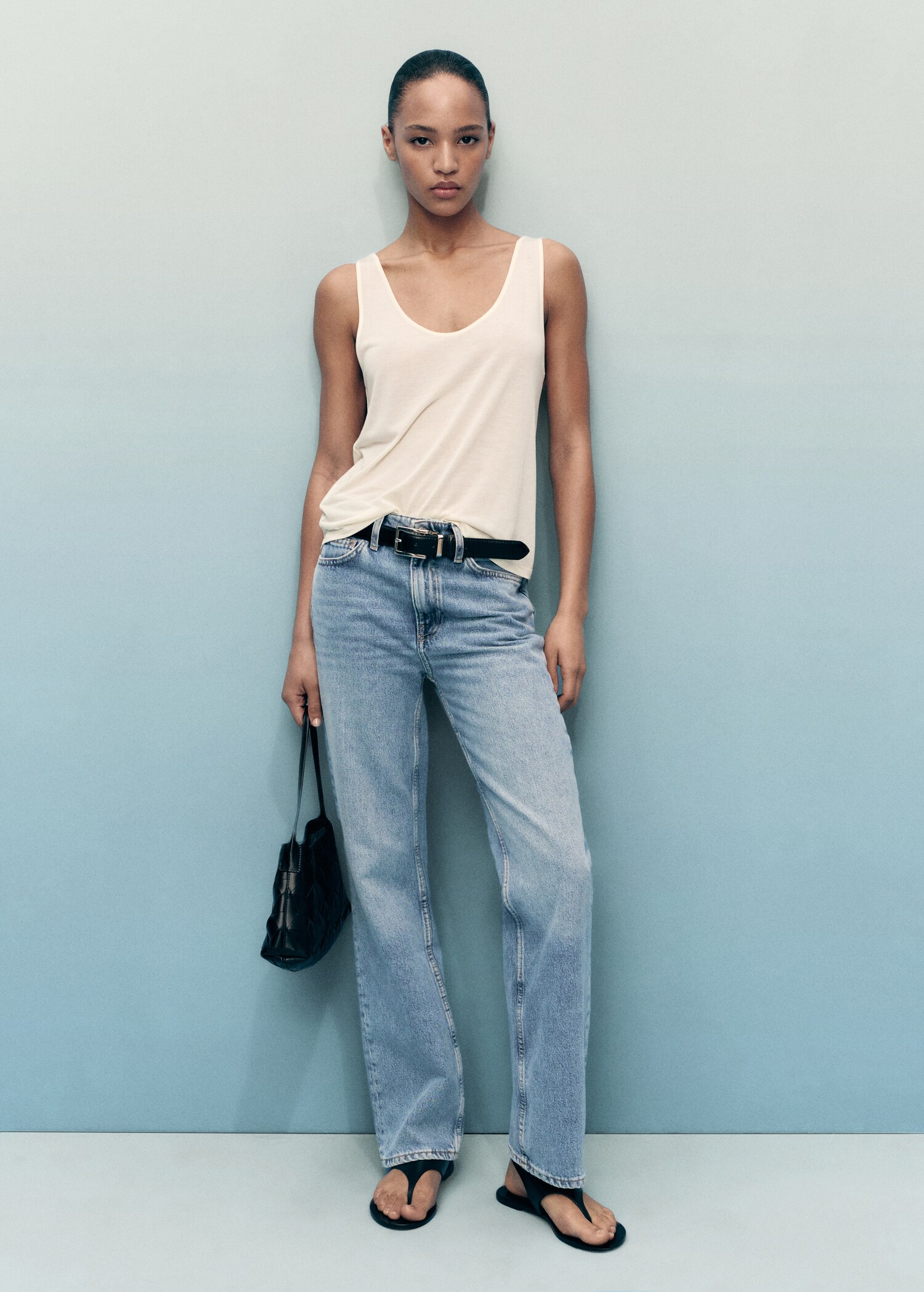 Matilda medium-rise straight-fit jeans - General plane