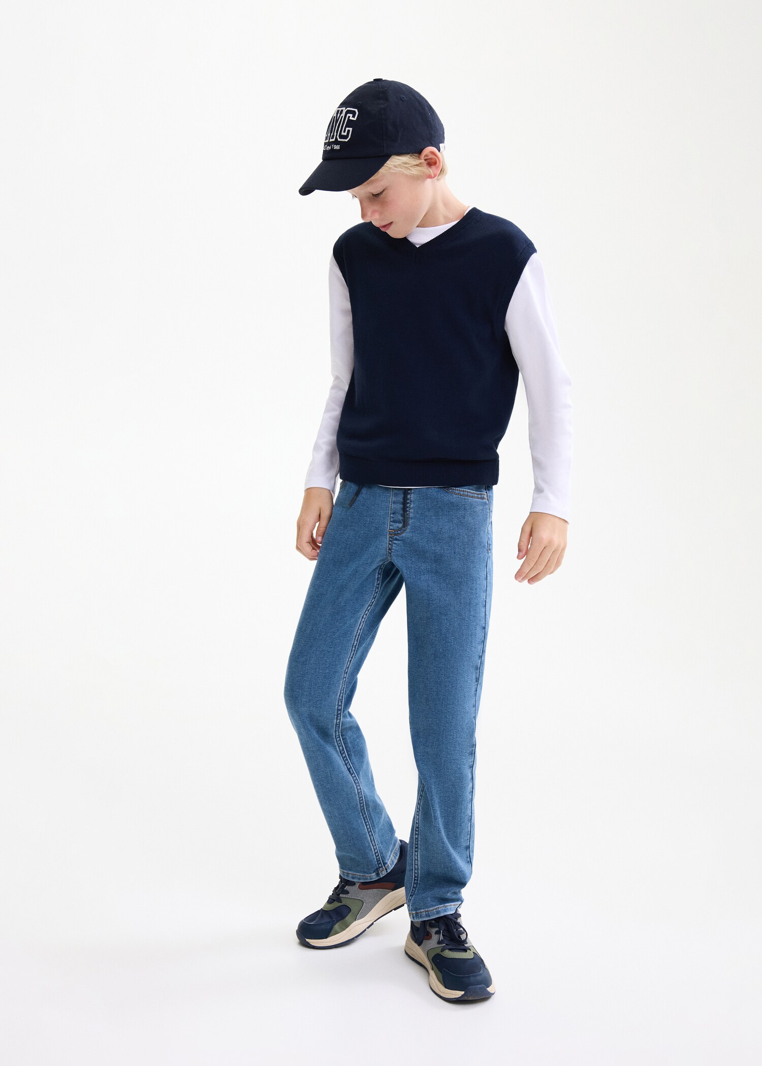 Comfy jeans with drawstring - General plane