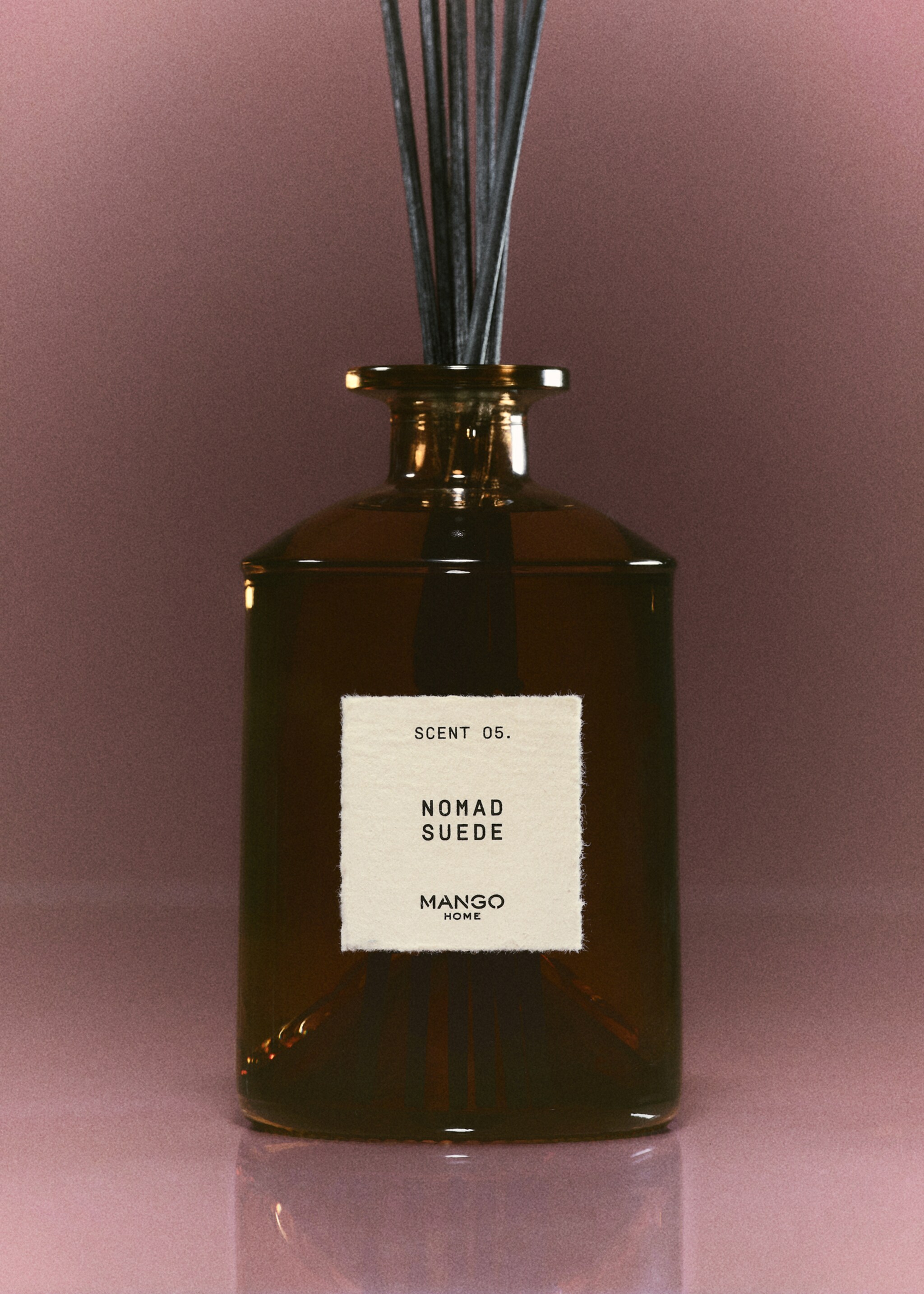 NOMAD SUEDE mikado diffuser 500 ml - General plane, Brown. Ref: 17051588-00.