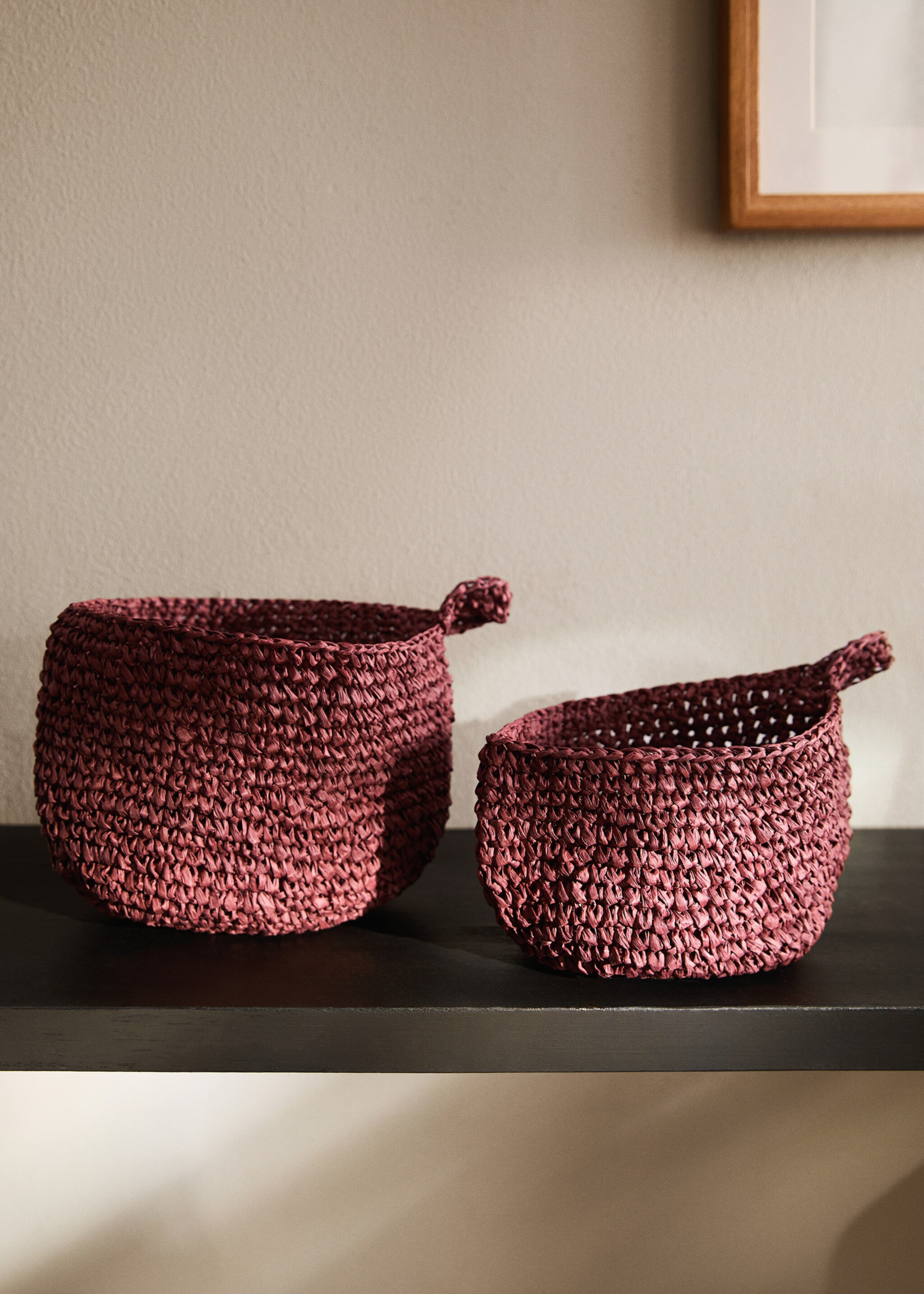 Cesta papel para colgar - Plano general, Granate. Ref: 17052030-00.