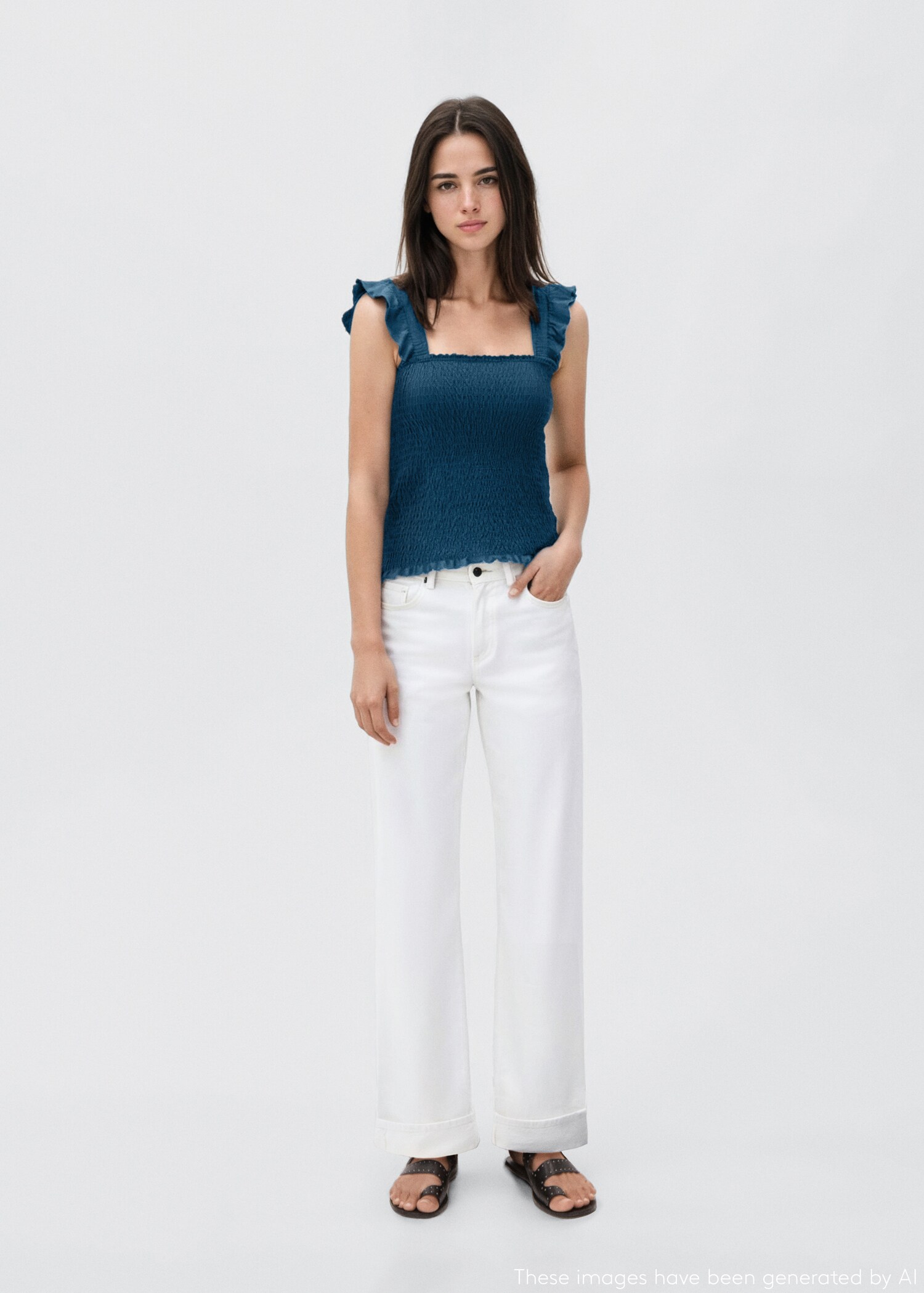 Frilly ruffled top - General plane