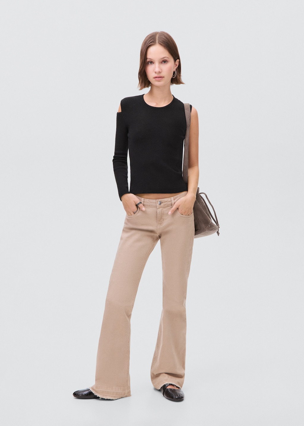 Asymmetrical t-shirt with cut-out