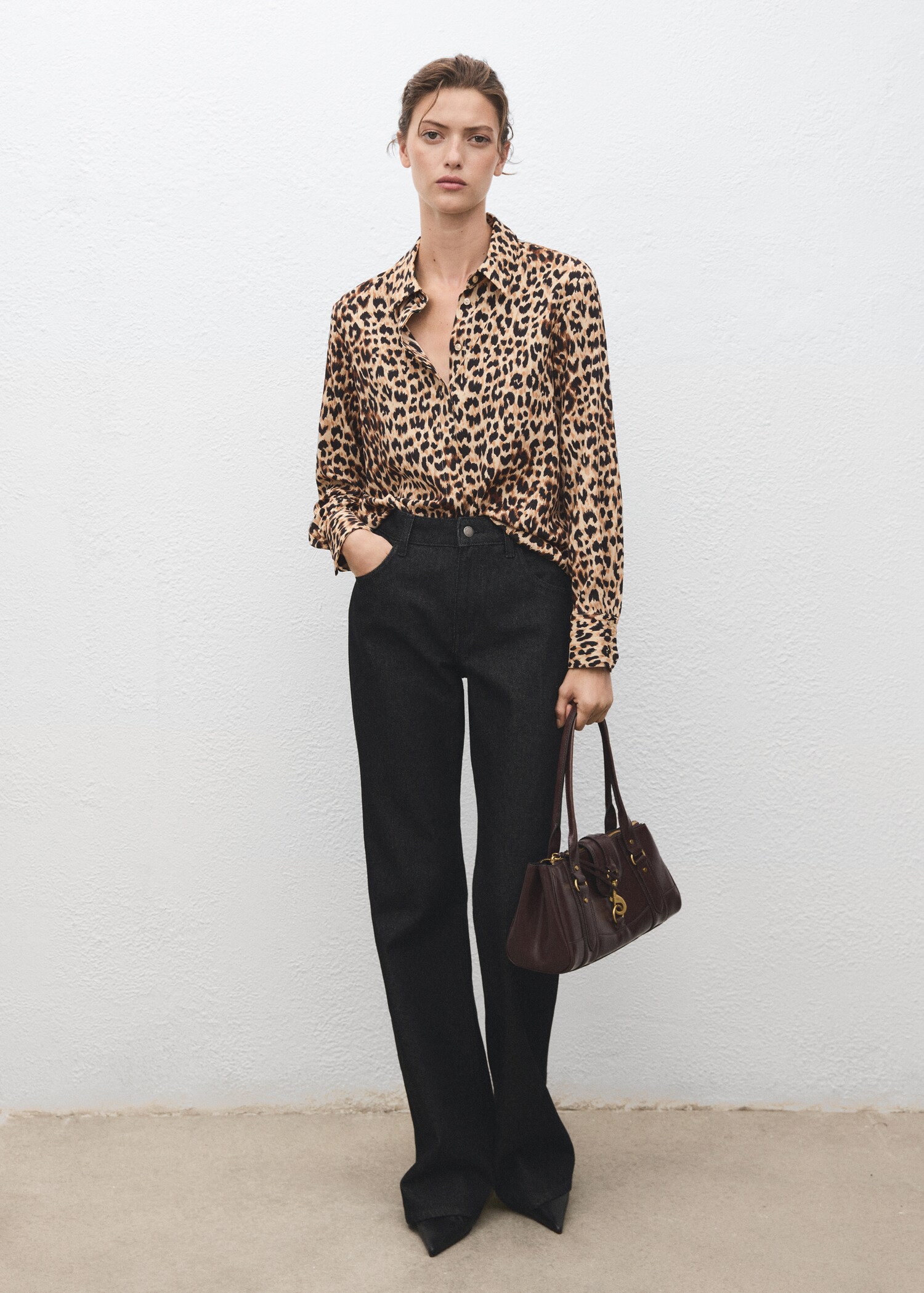 Chemise fluide manches longues - Plan général