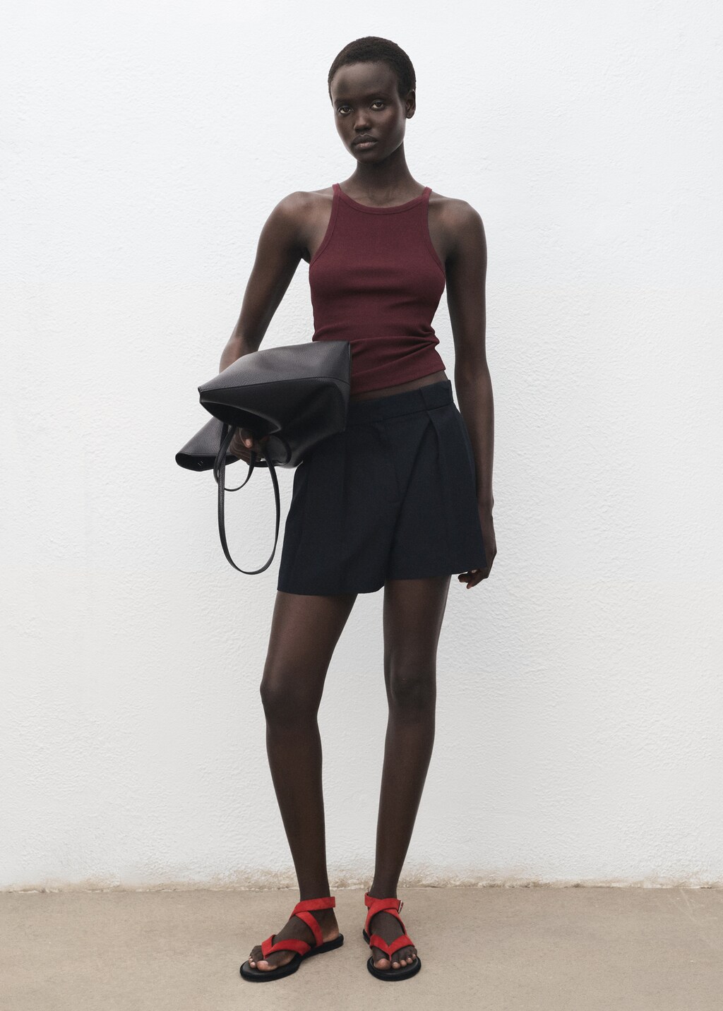 Ribbed cotton-blend top - image 2