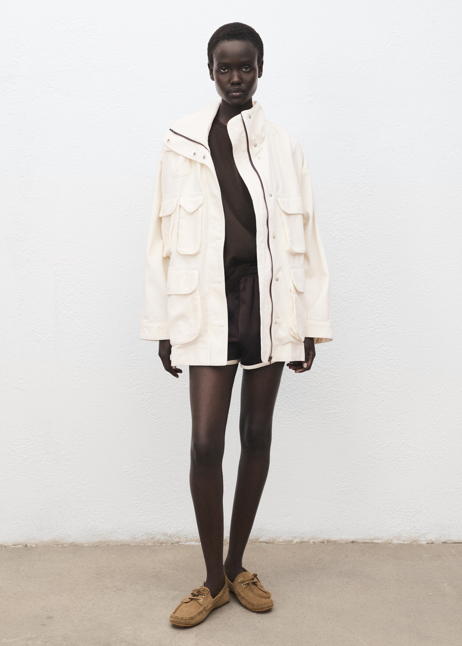 Parca texana oversize butxaques - Pla general