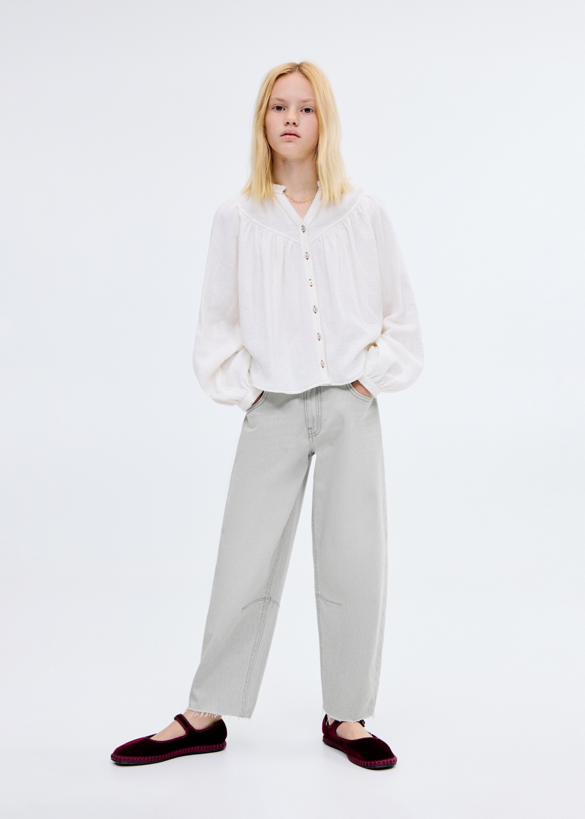 Mid-rise balloon jeans - General plane