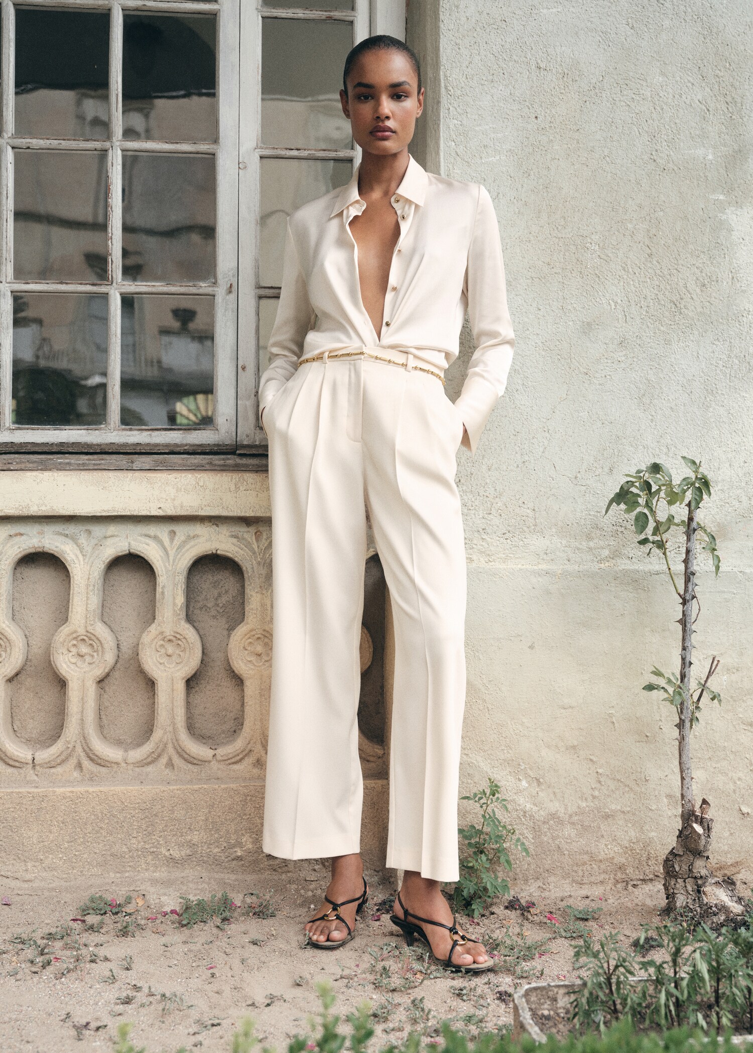 Pantalon droit pinces - Plan général