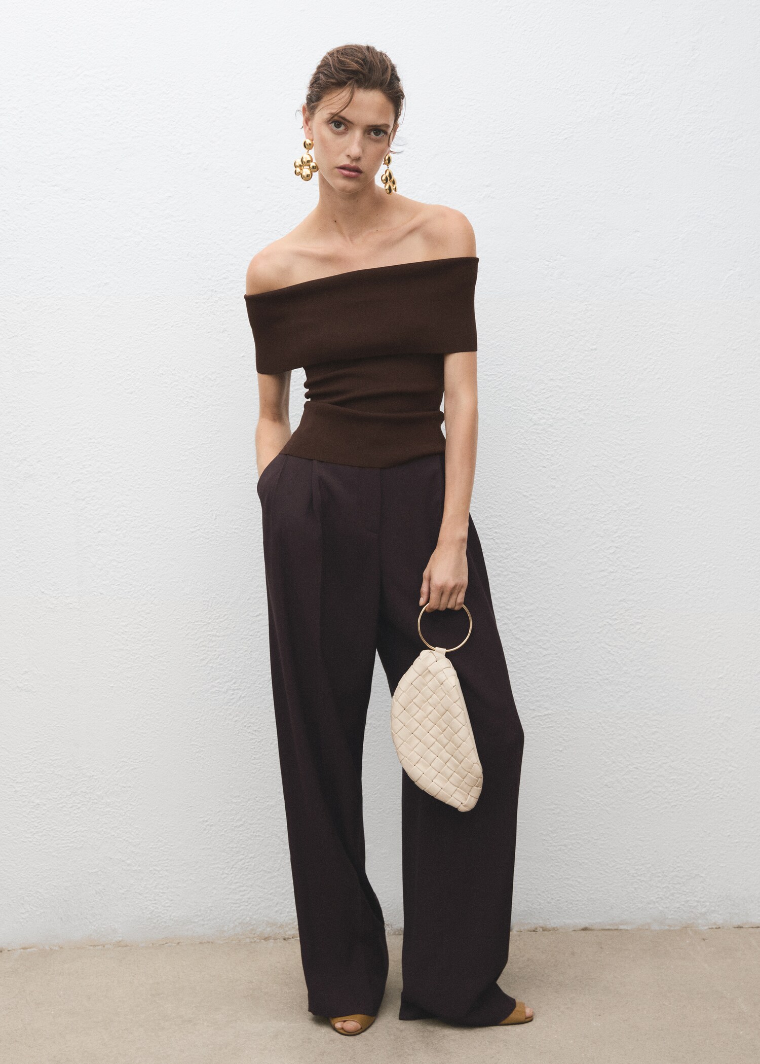 Strapless knitted top - General plane