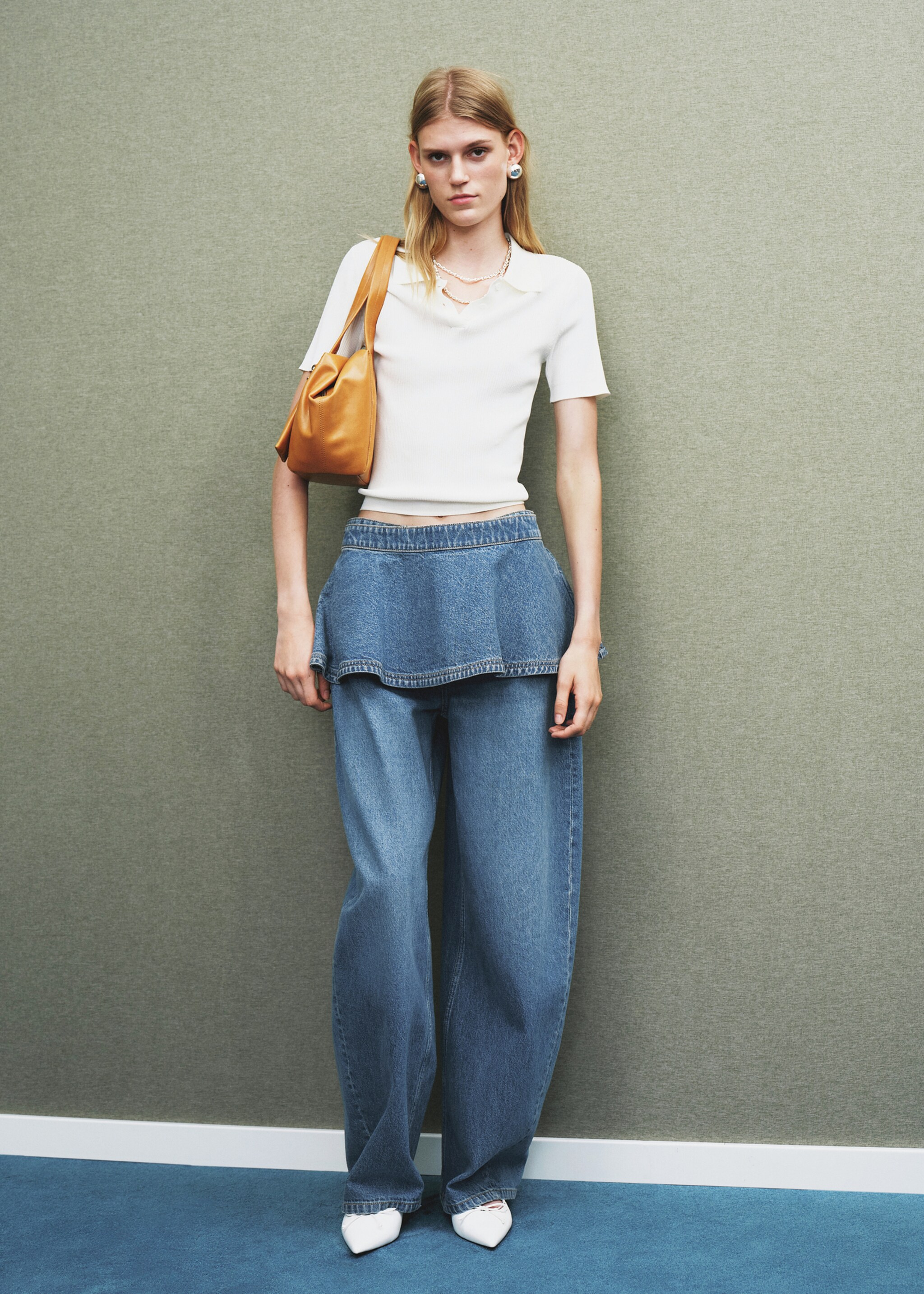 Denim miniskirt - General plane, Medium Blue. Ref: 17054788-00.