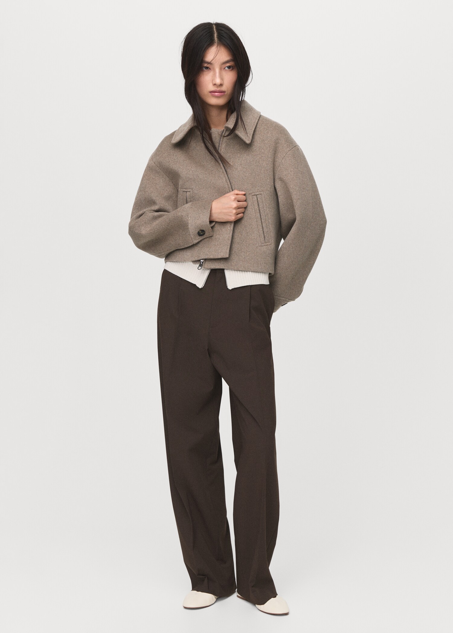 Veste courte laine - Plan général