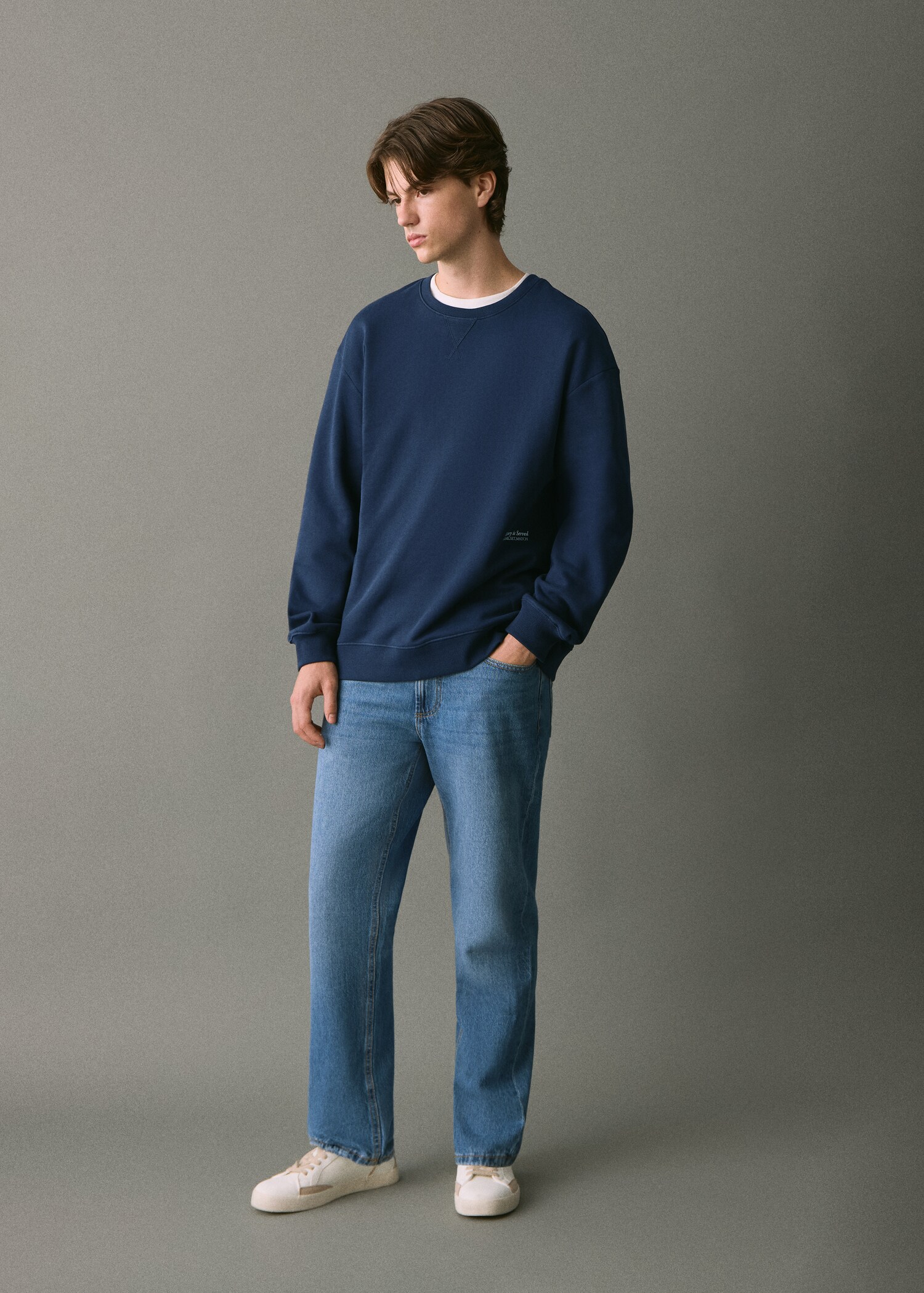 Sweat-shirt coton imprimé - Plan général