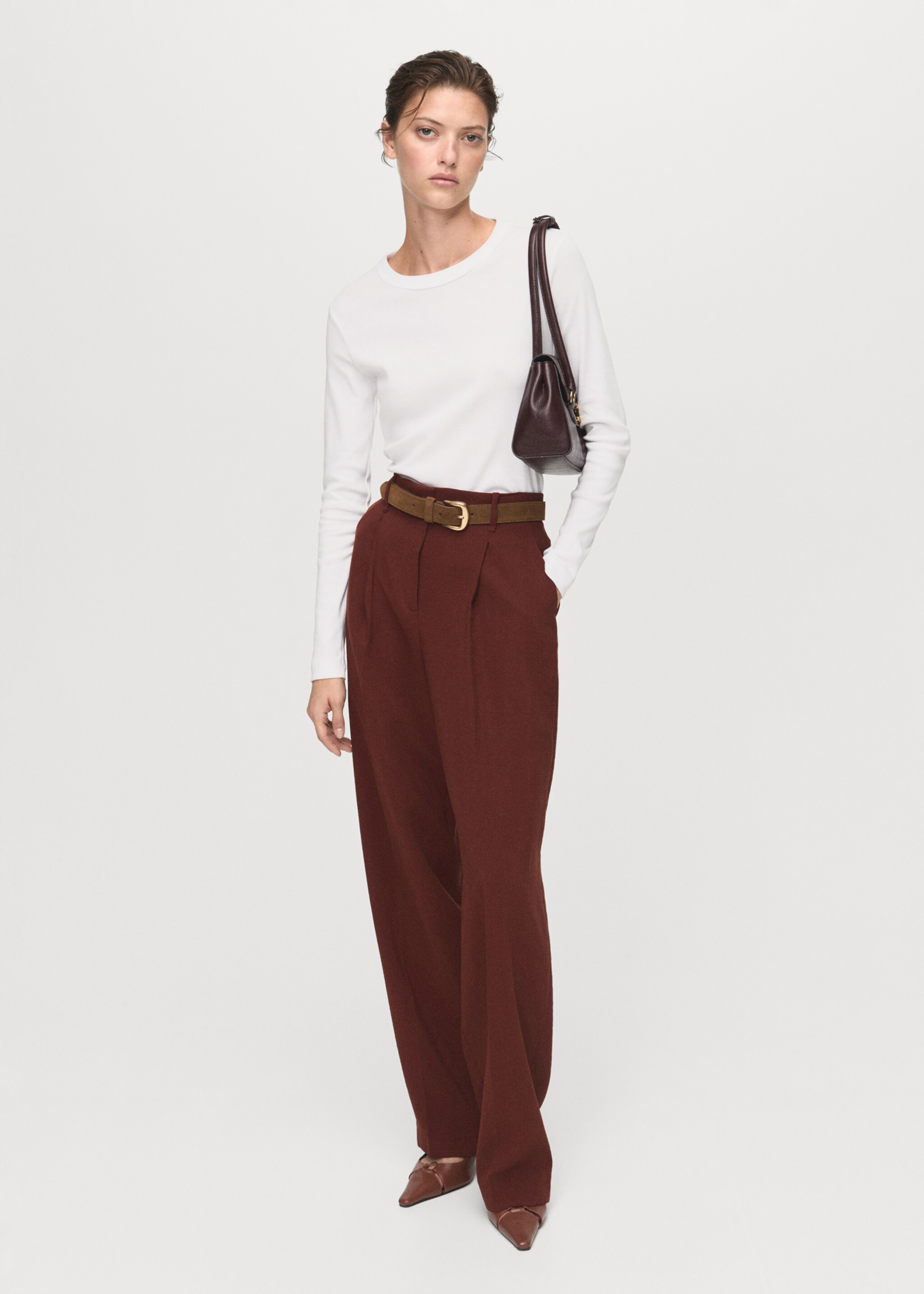 Long sleeve cotton t-shirt - General plane, White. Ref: 17055814-00.