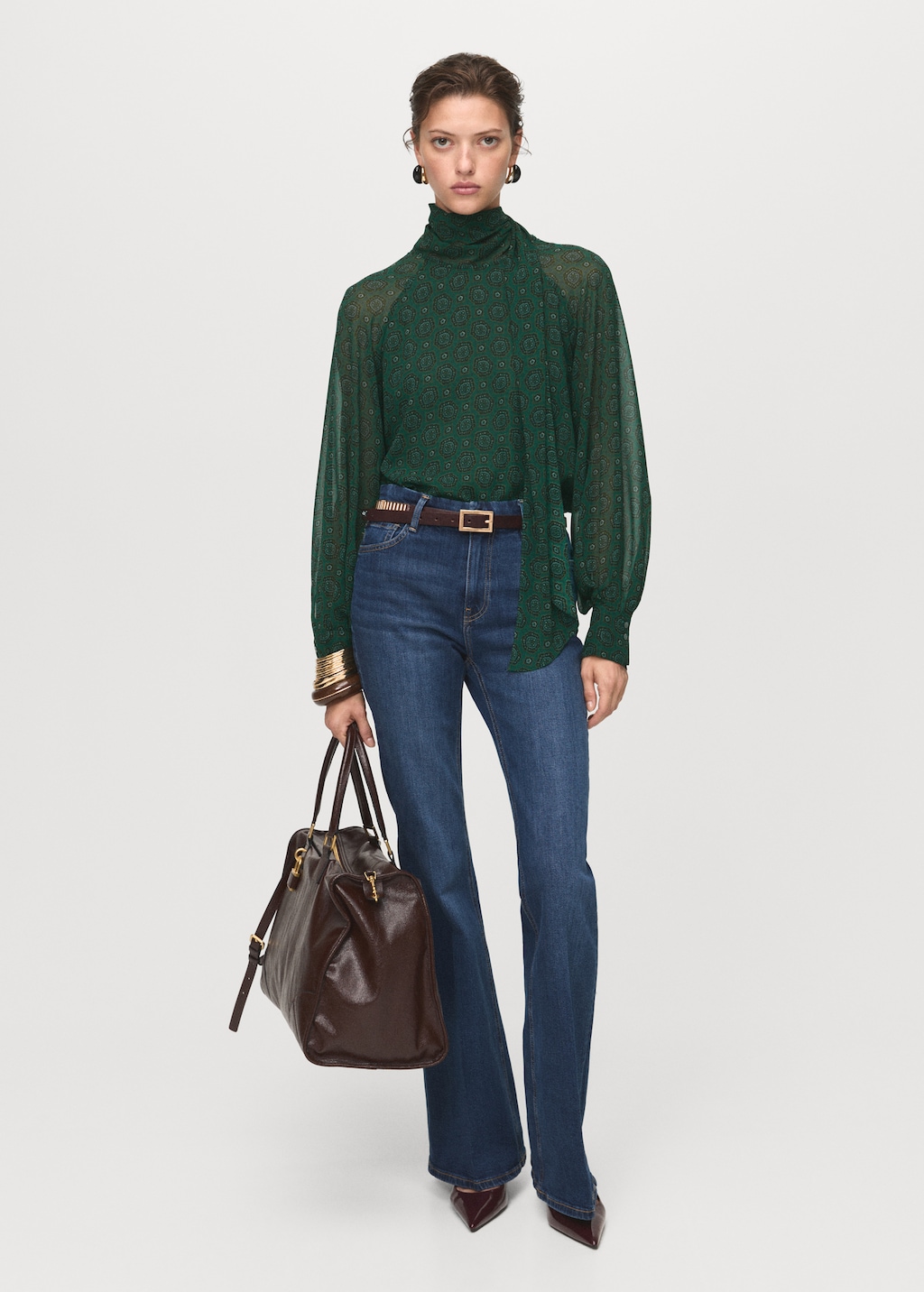 Camicetta Donna In Cialda Con Maniche A Pipistrello - Tessuto Morbido E Traspirante - Foto 4