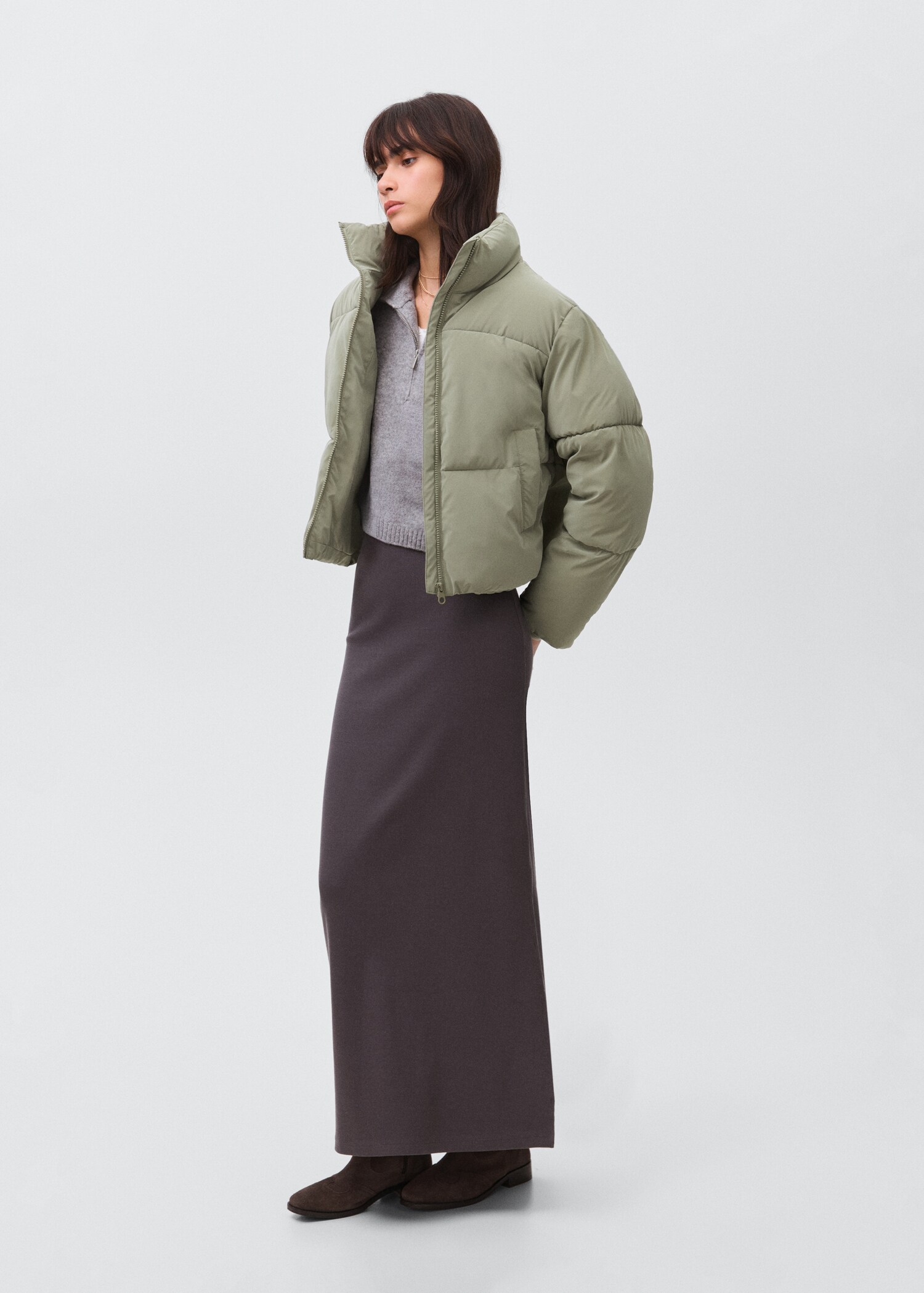 Anorak matelassé effet ciré - Plan général