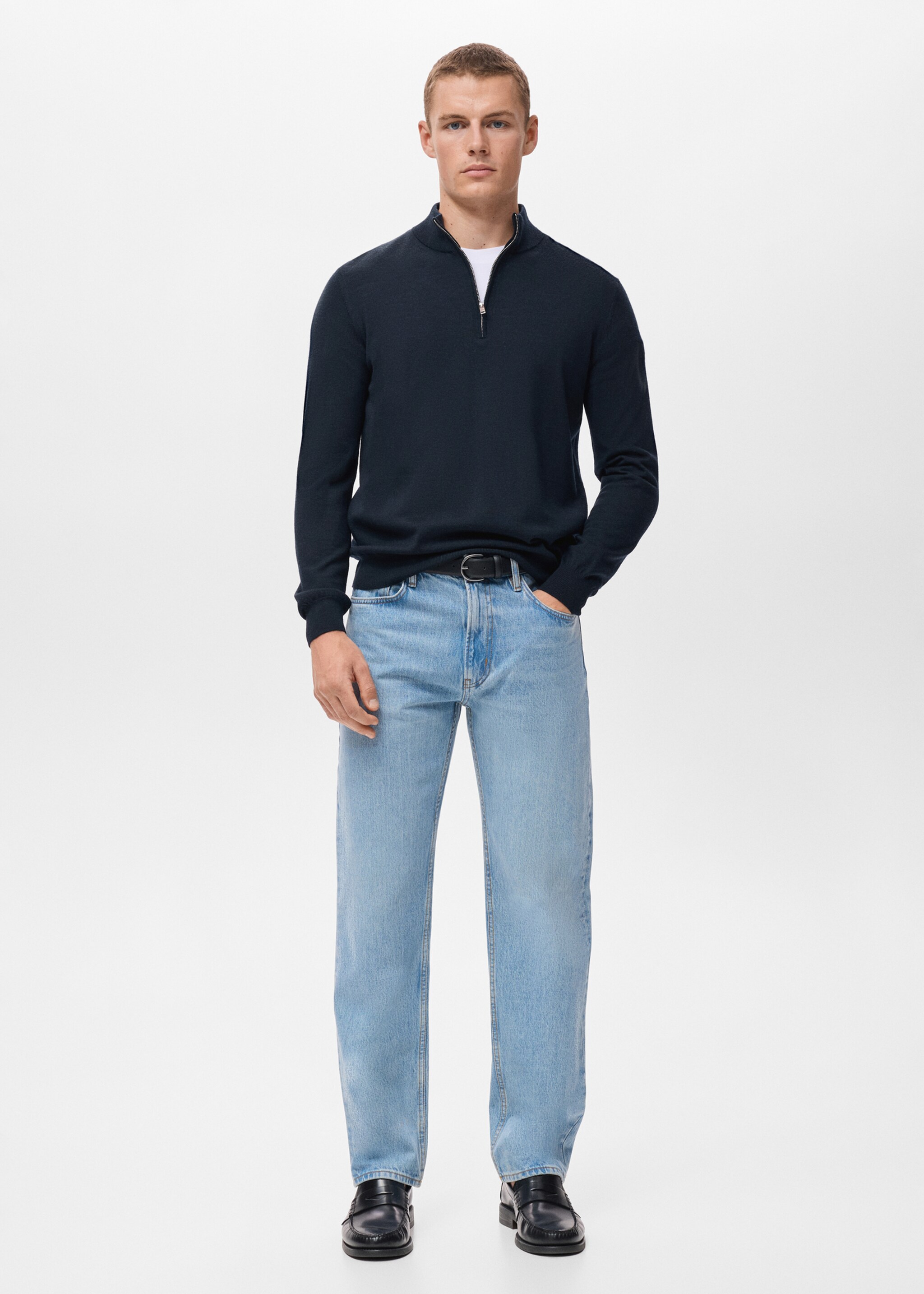 Pullover 100 % lana collo perkins - Piano generale