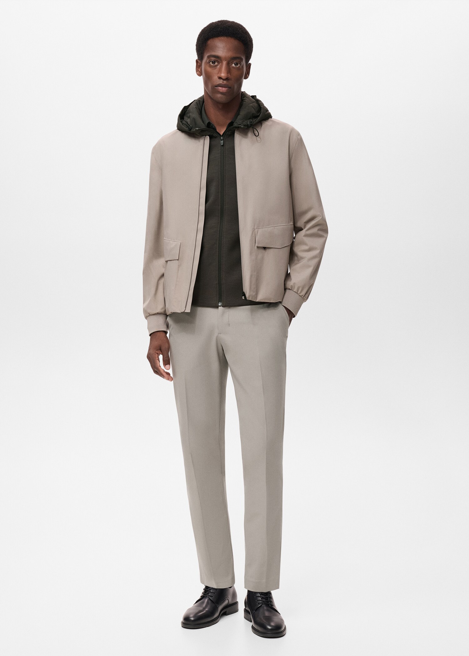 Slim-fit thermoregulating trousers - General plane
