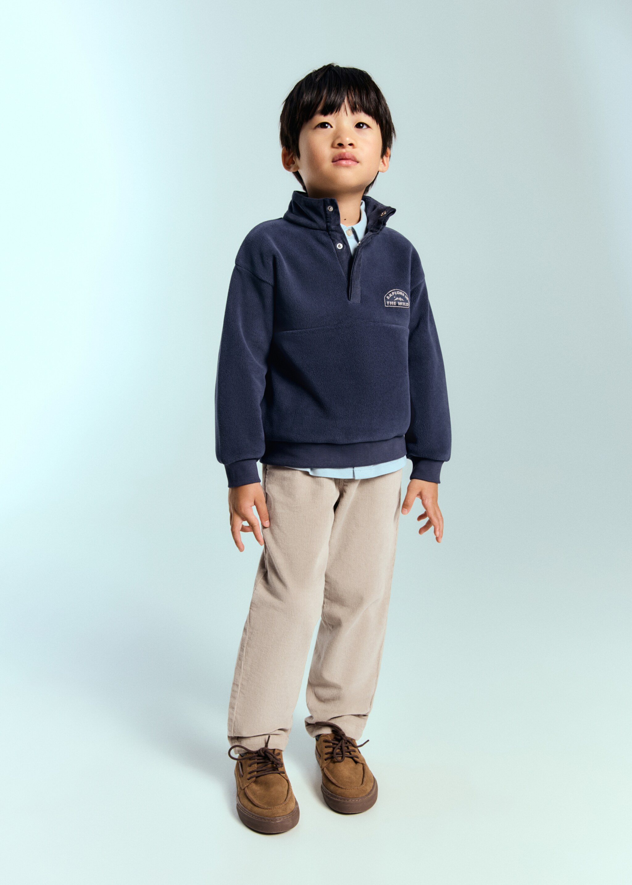 Cotton corduroy trousers - General plane, Sand. Ref: 17056726-00.