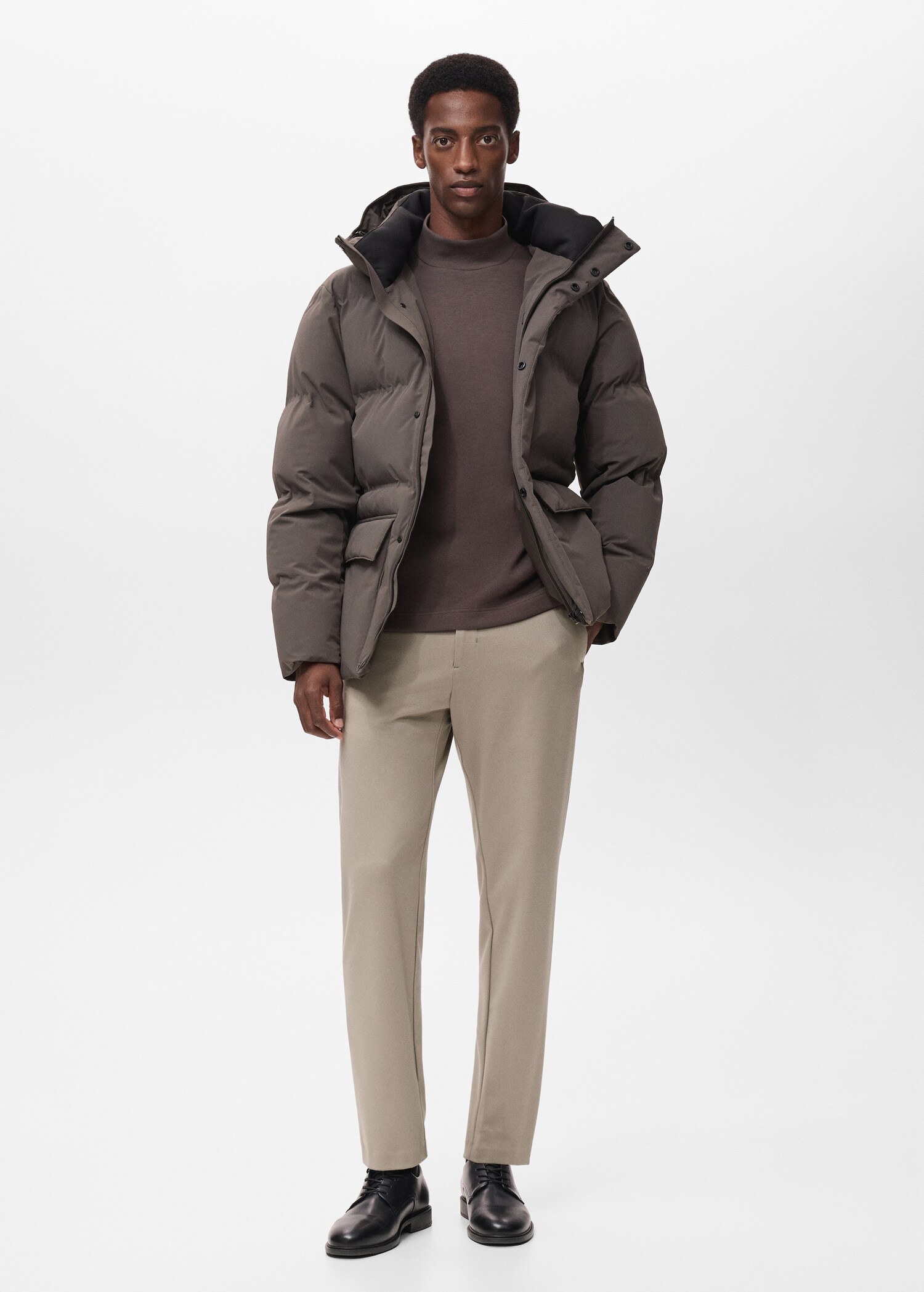 Thermoregulating waterproof padded anorak - General plane