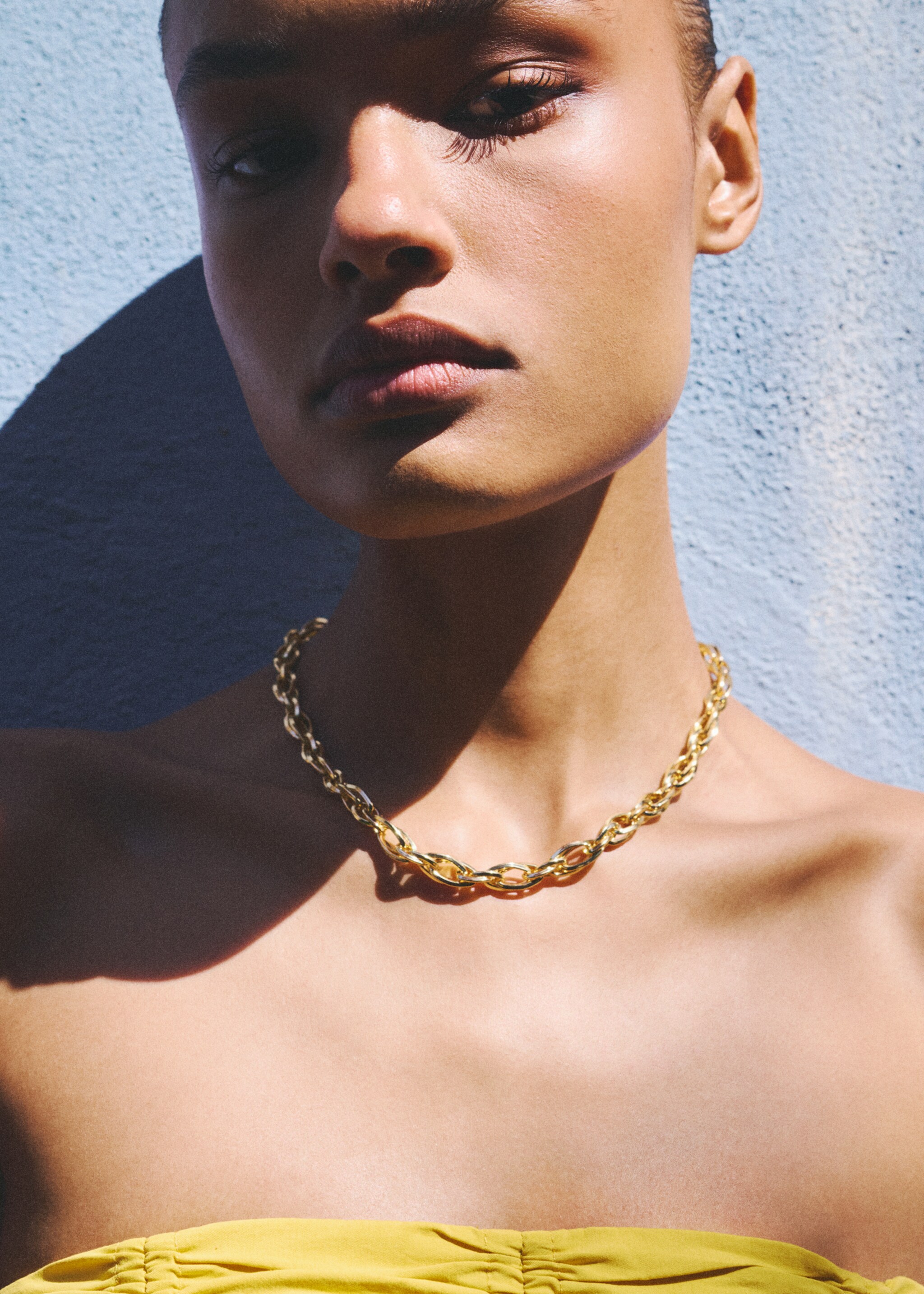 Combined-link chain necklace - General plane