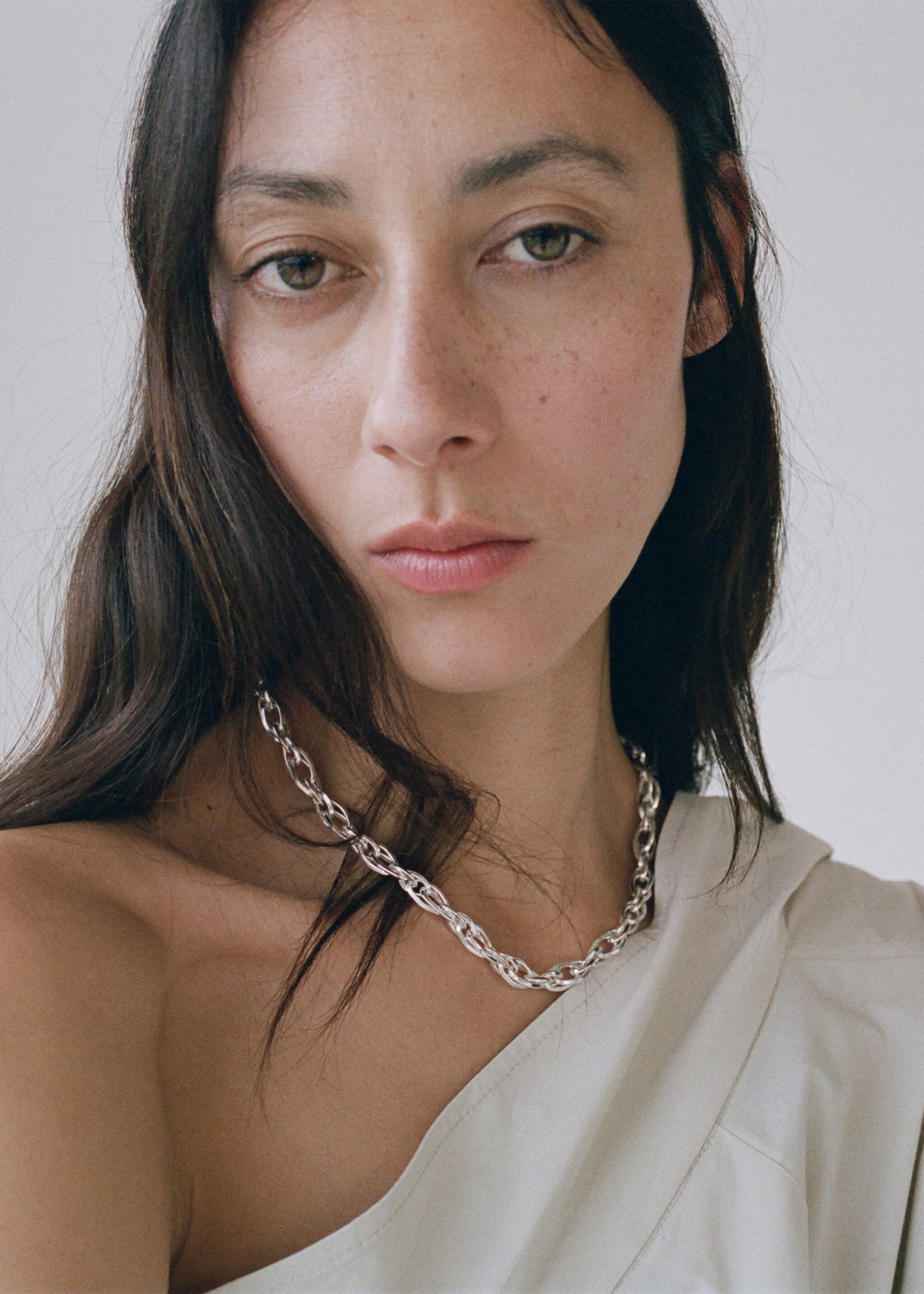 Combined-link chain necklace - General plane