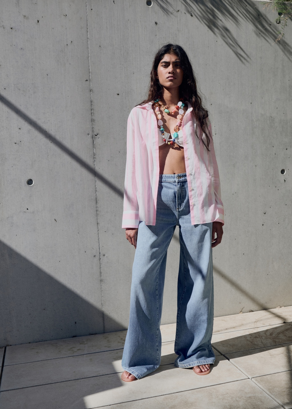 Striped cotton shirt