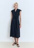 Robe chemise détail nœud - Femme | MANGO France métropolitaine