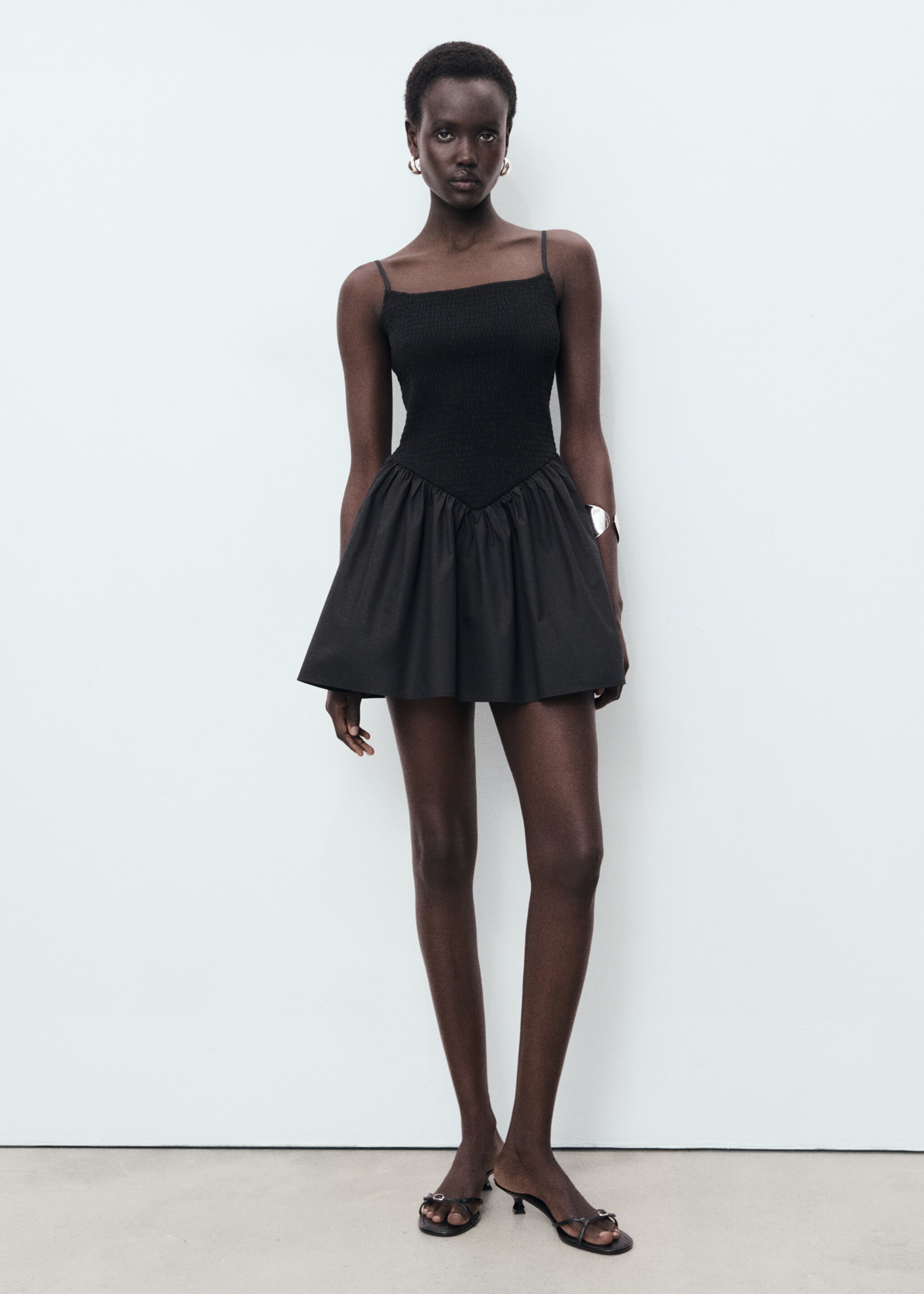 Robe combinée à fronces - Plan général
