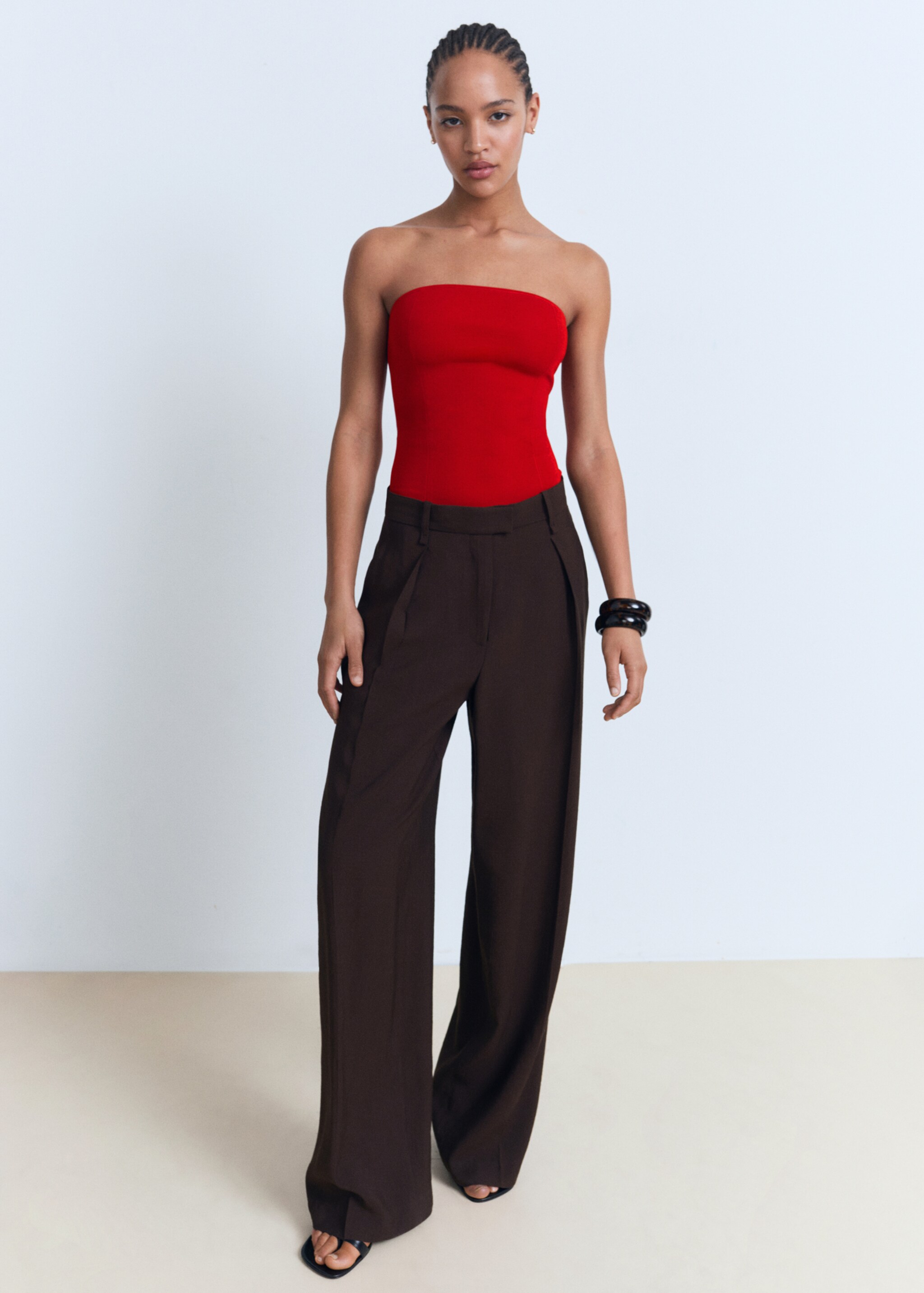Strapless fitted top - General plane