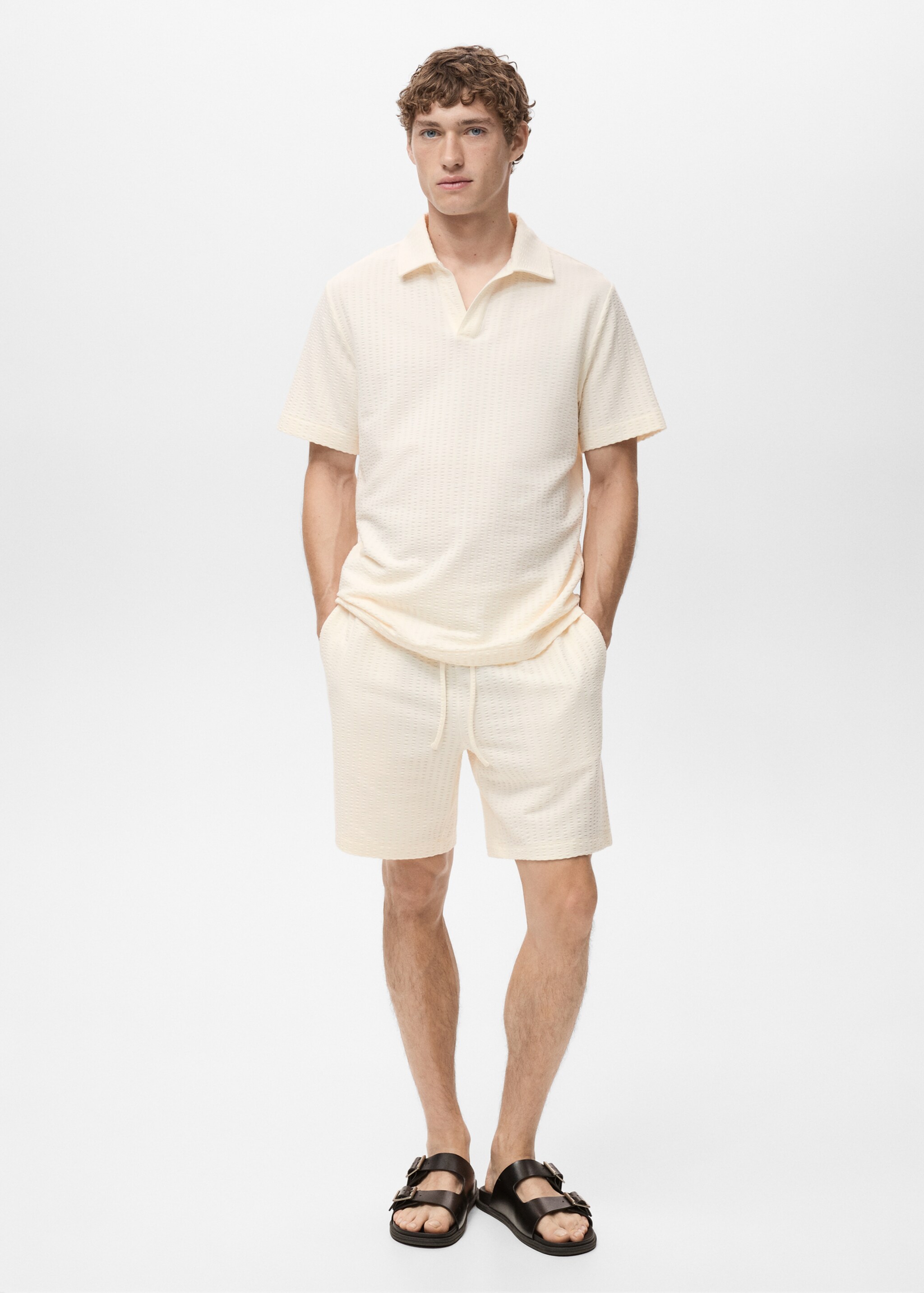 Polo coton seersucker - Plan général