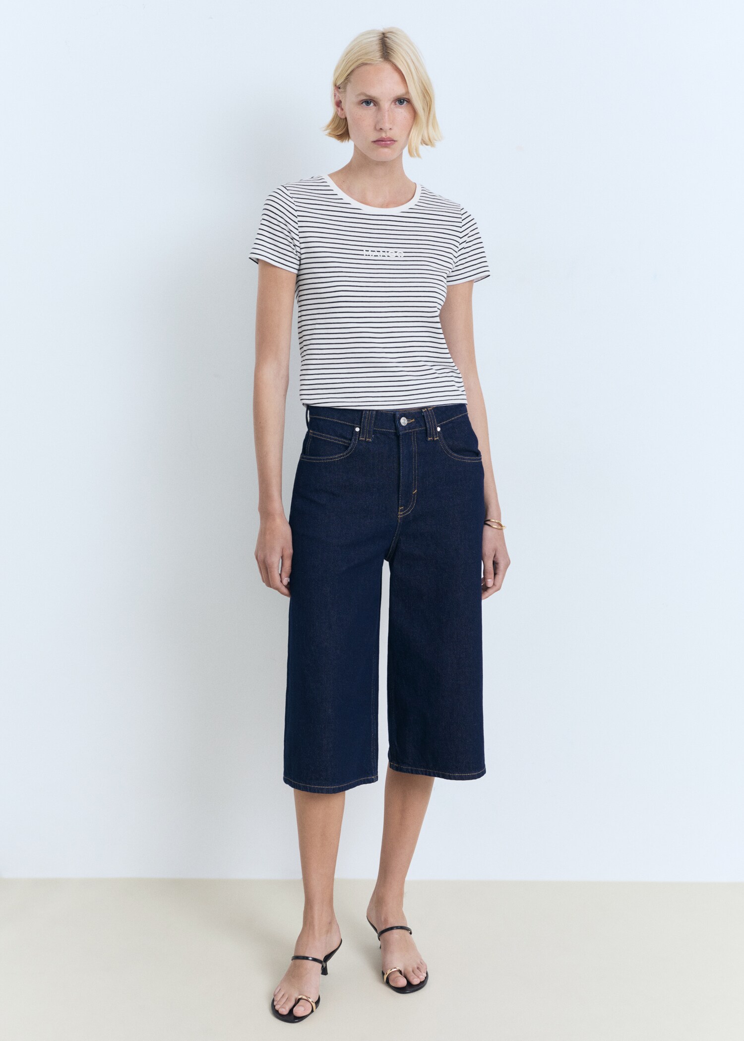 Striped logo T-shirt - General plane