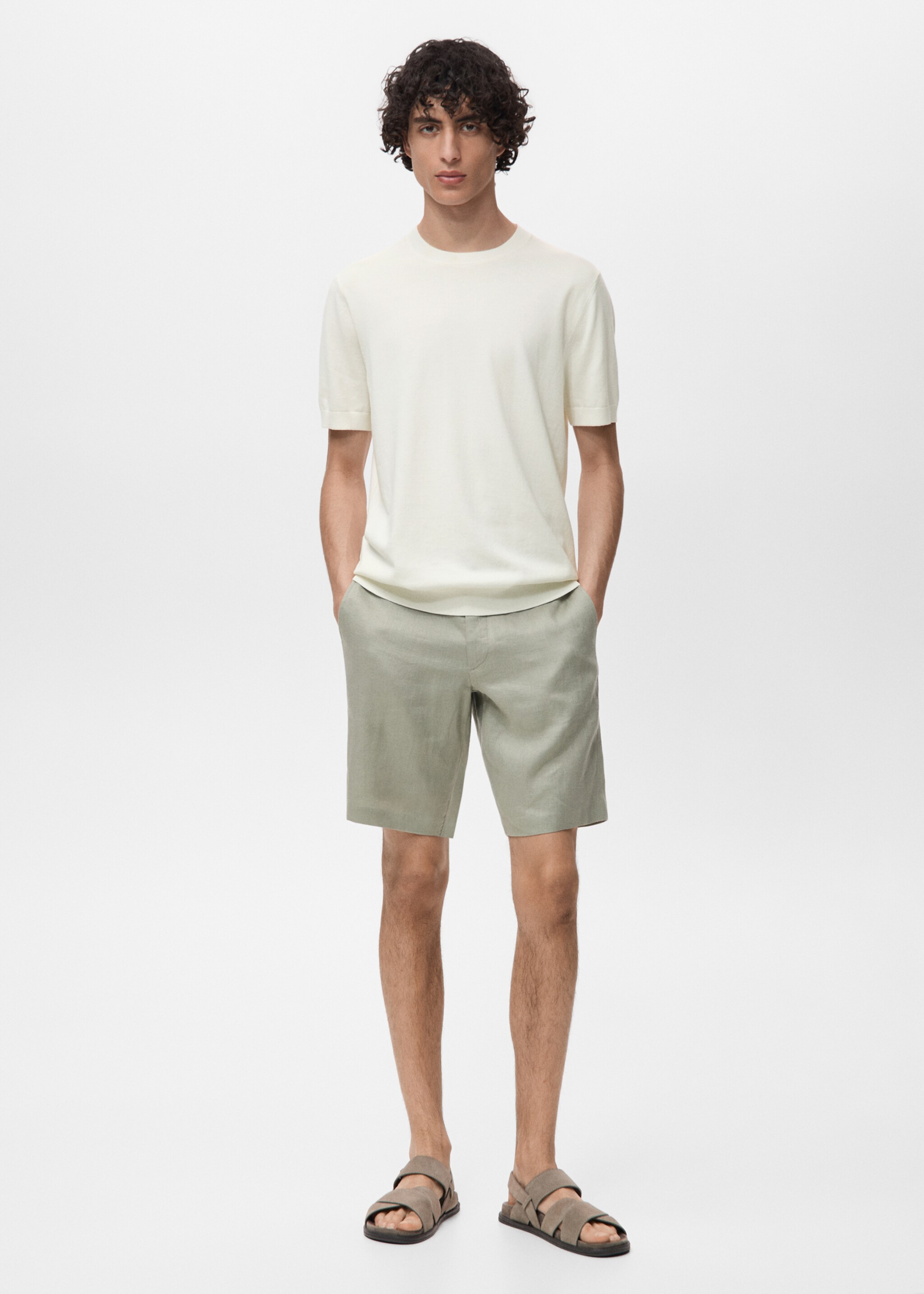 Cotton fine-knit t-shirt - General plane