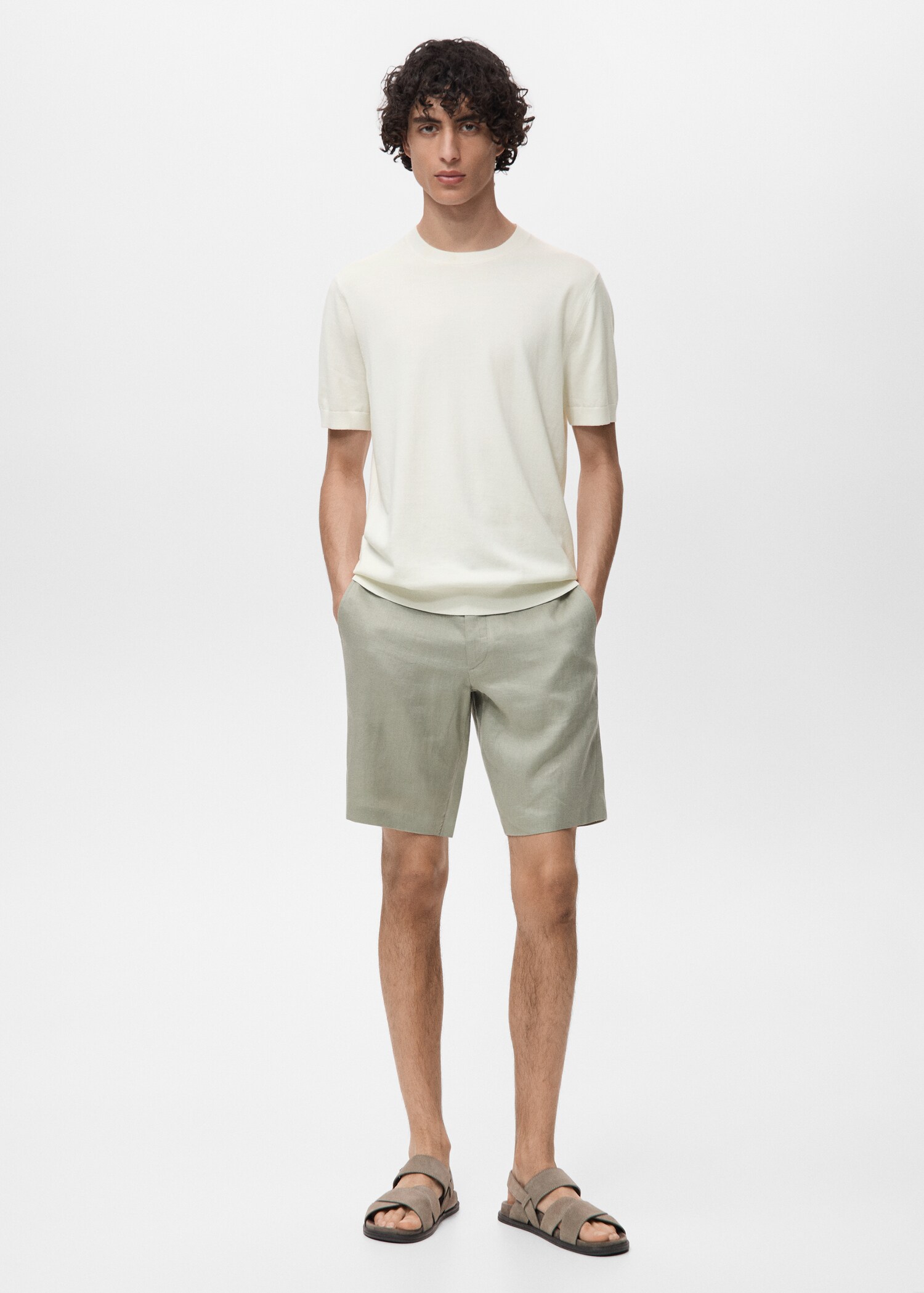 Cotton fine-knit t-shirt - General plane