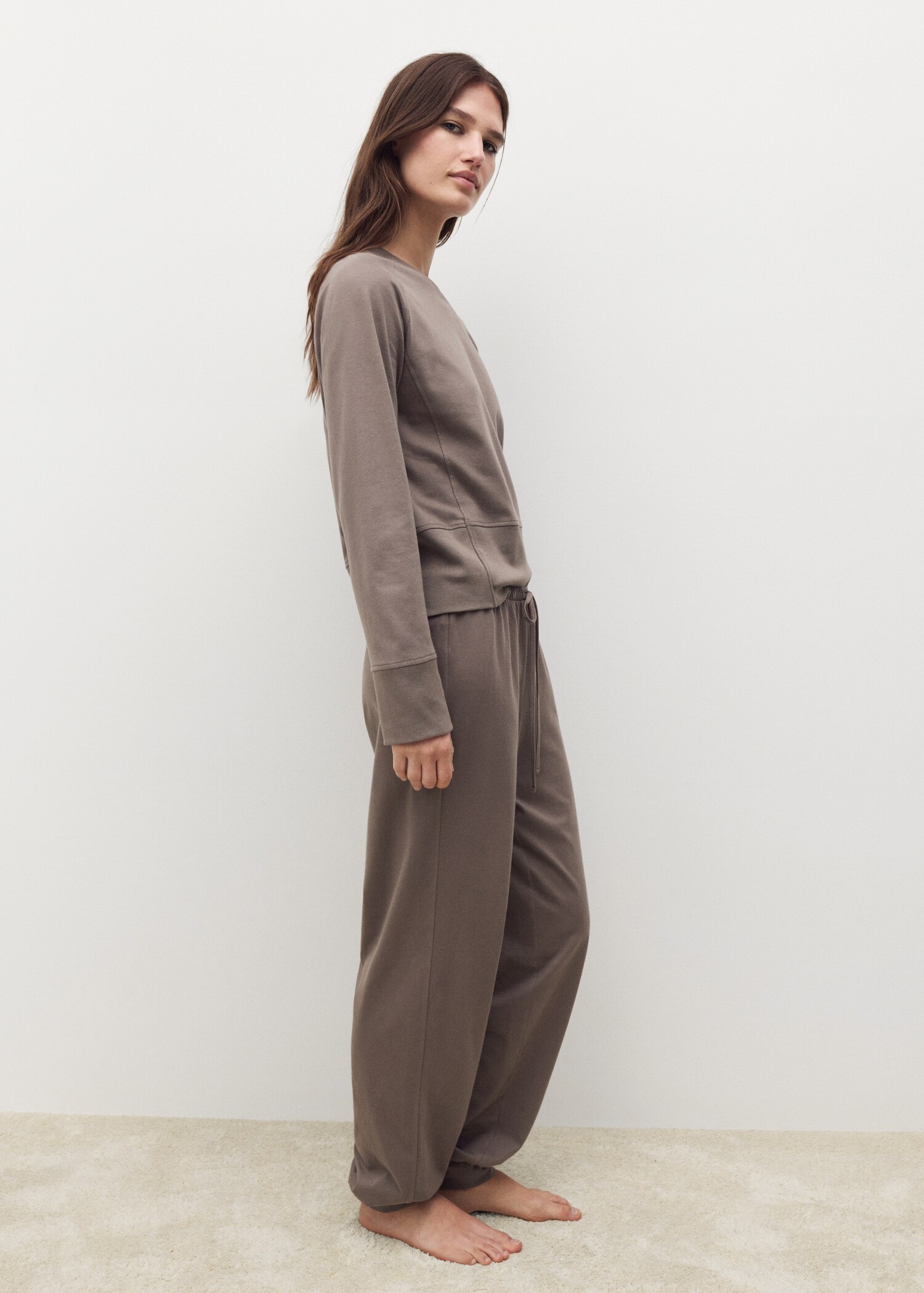 Jogger trousers soft finish - General plane