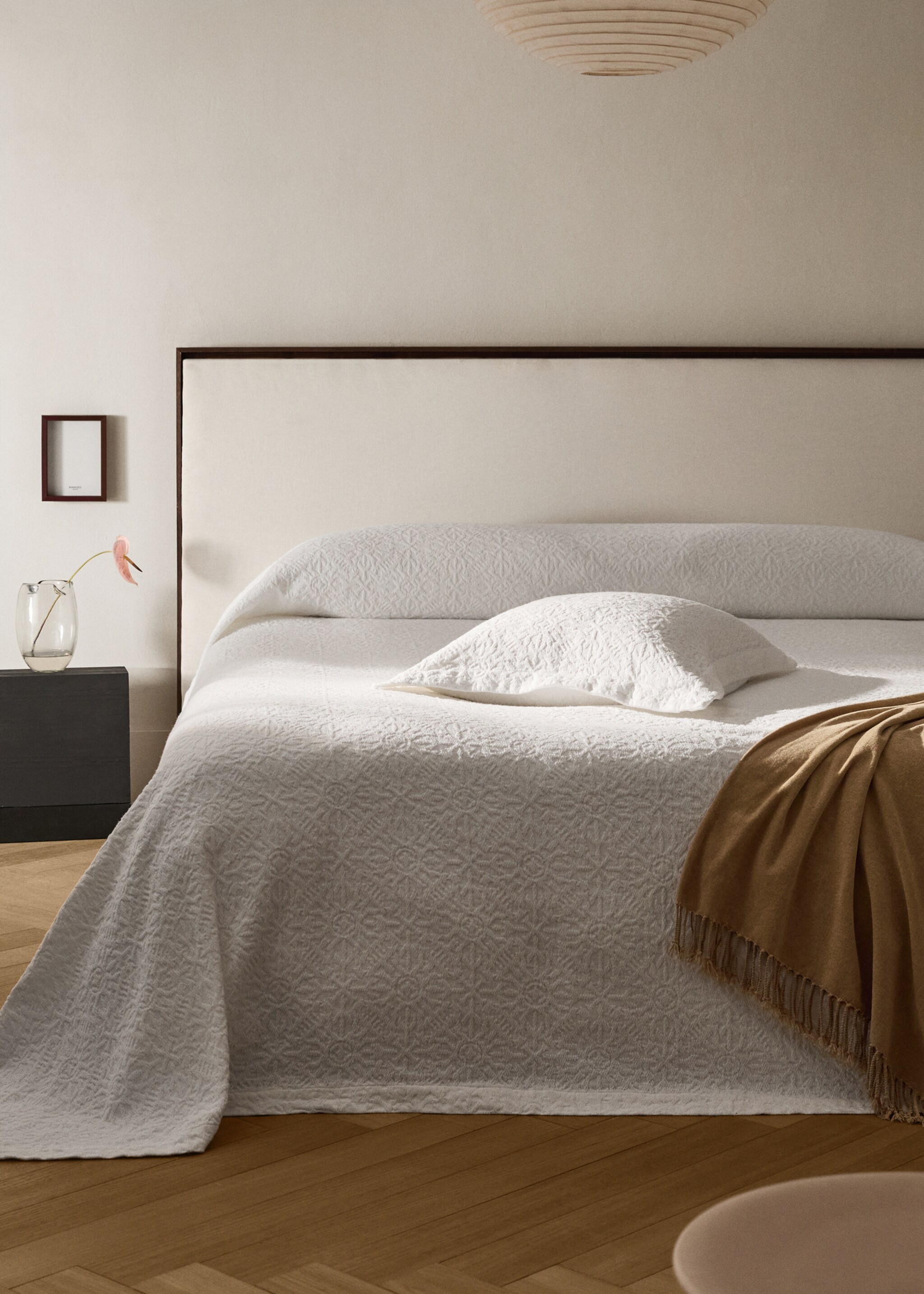 Quilt cotton jacquard mosaic drawing bed 130/150 cm - General plane