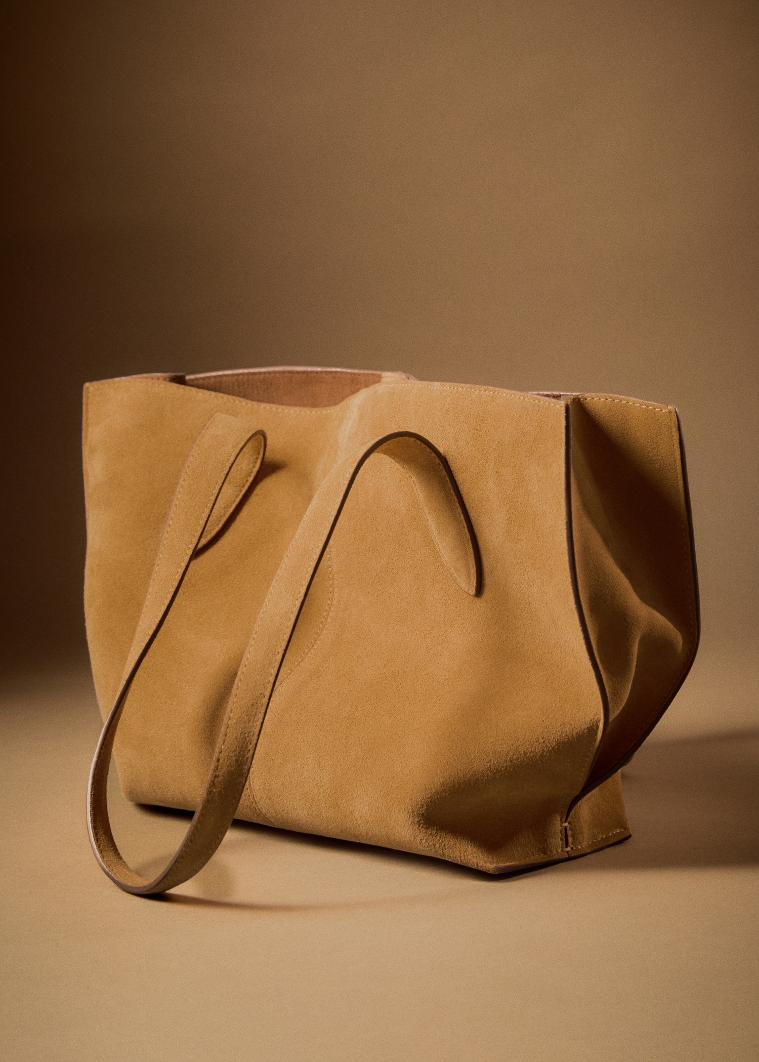 Suede mini shopper bag - Main Image